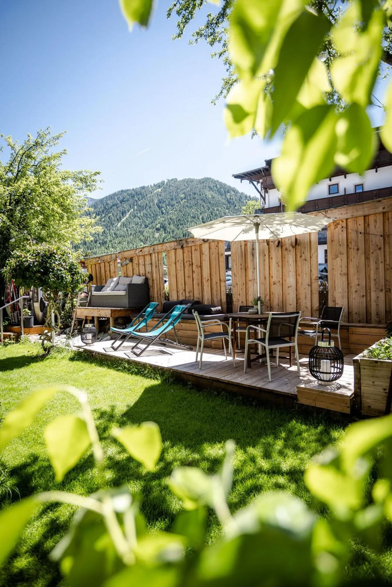 Garden in ALPENHOTEL TYROL - B&B - ADULTS ONLY - Alpines Lifestylehotel - BIO & Nachhaltig