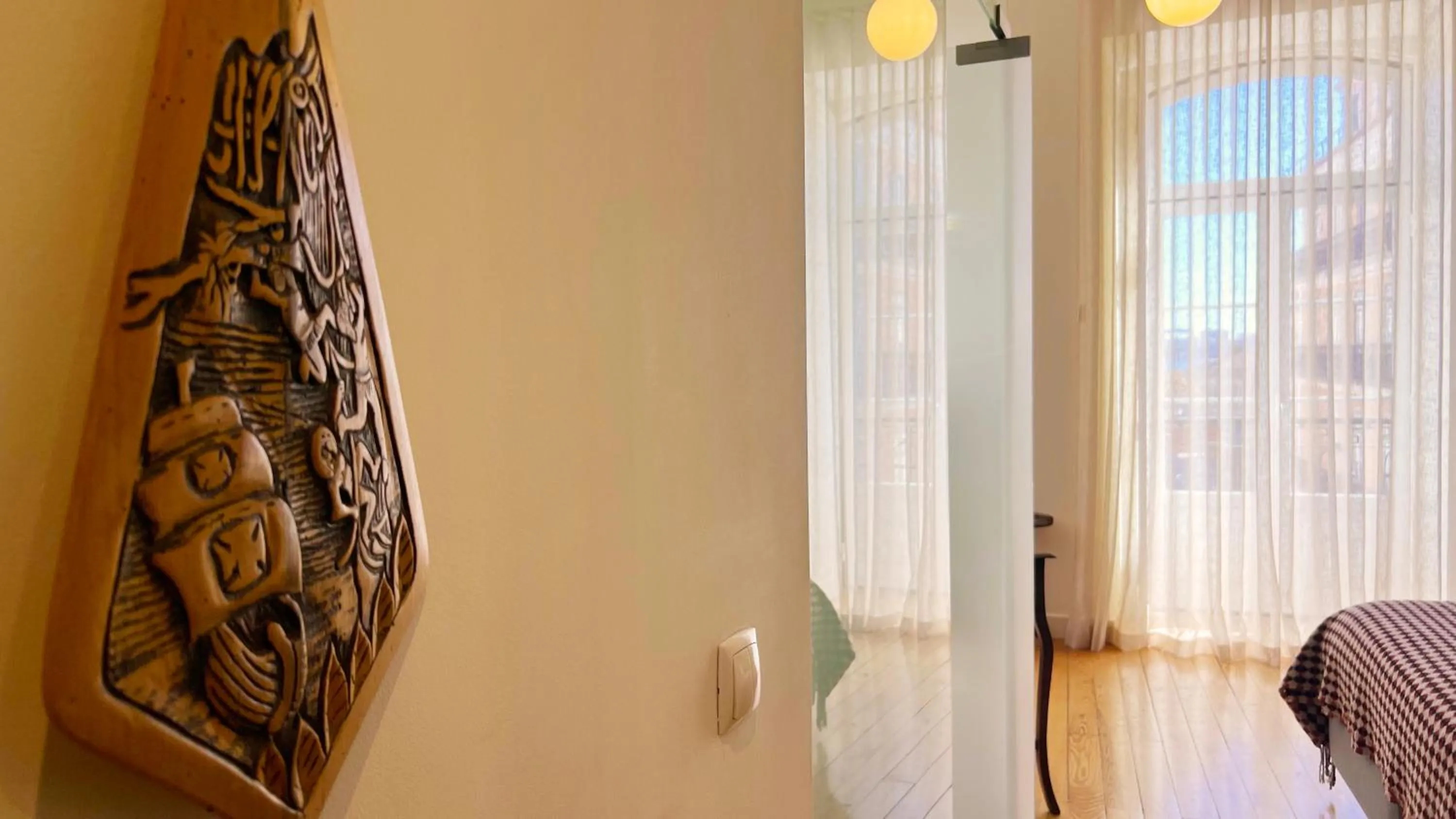 Decorative detail, Bed in Casa do Bairro by Shiadu