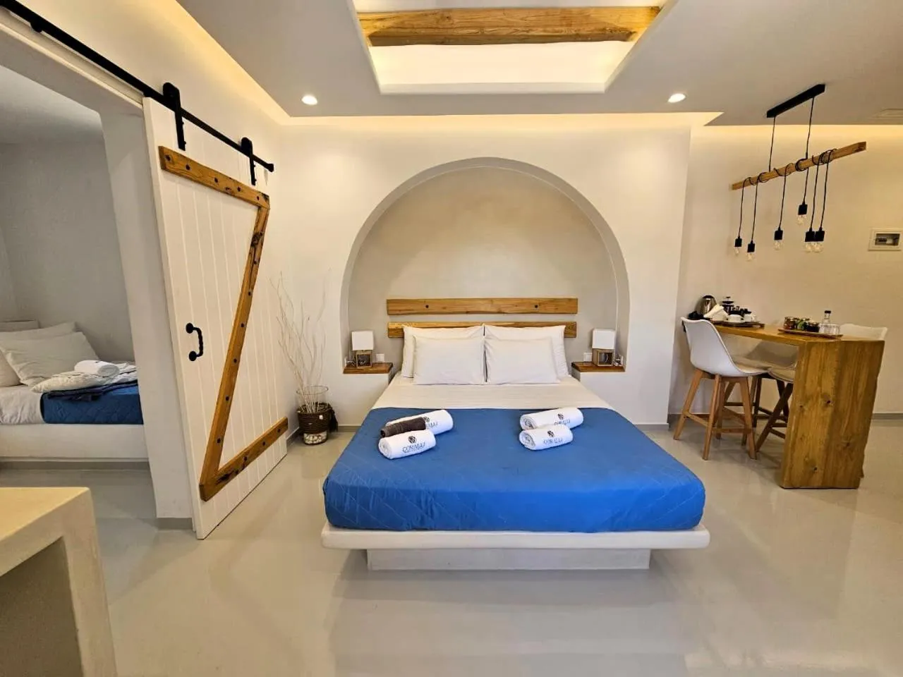 Bedroom, Bed in Coralli Beach Apartments