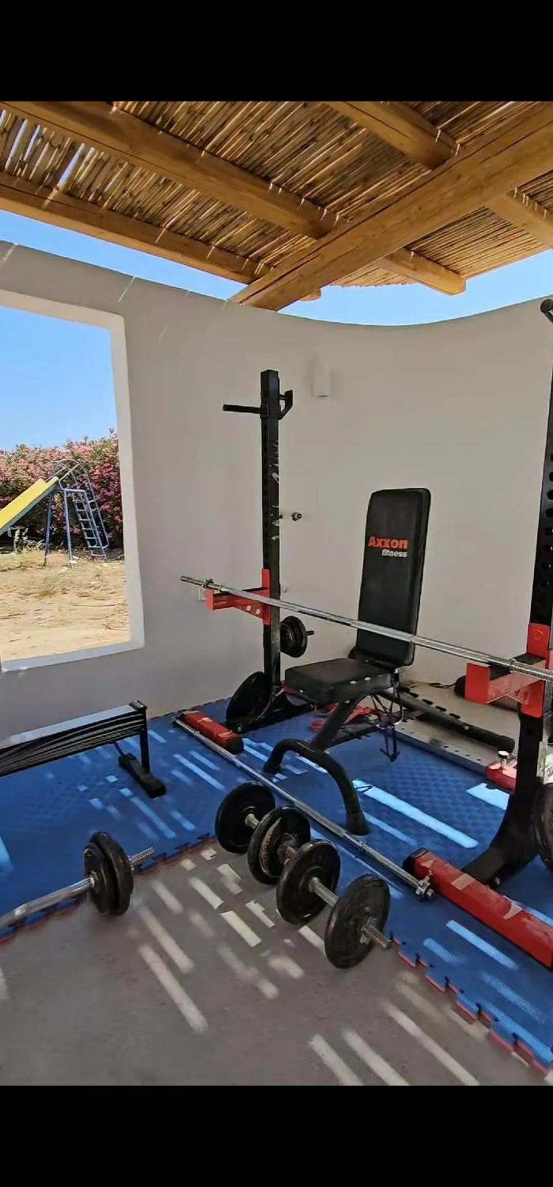 Fitness centre/facilities in Coralli Beach Apartments