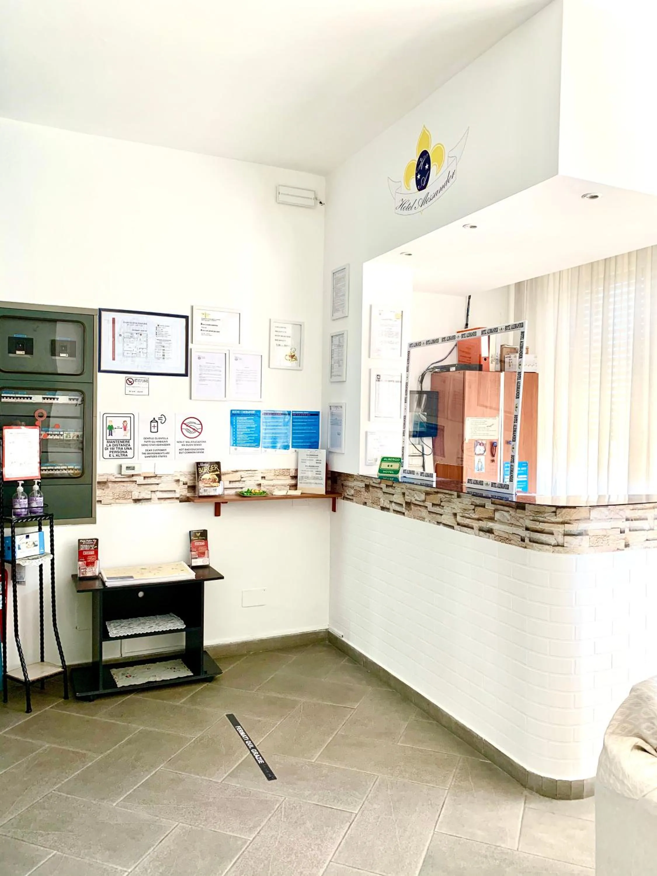 Lobby or reception in Hotel Alessander