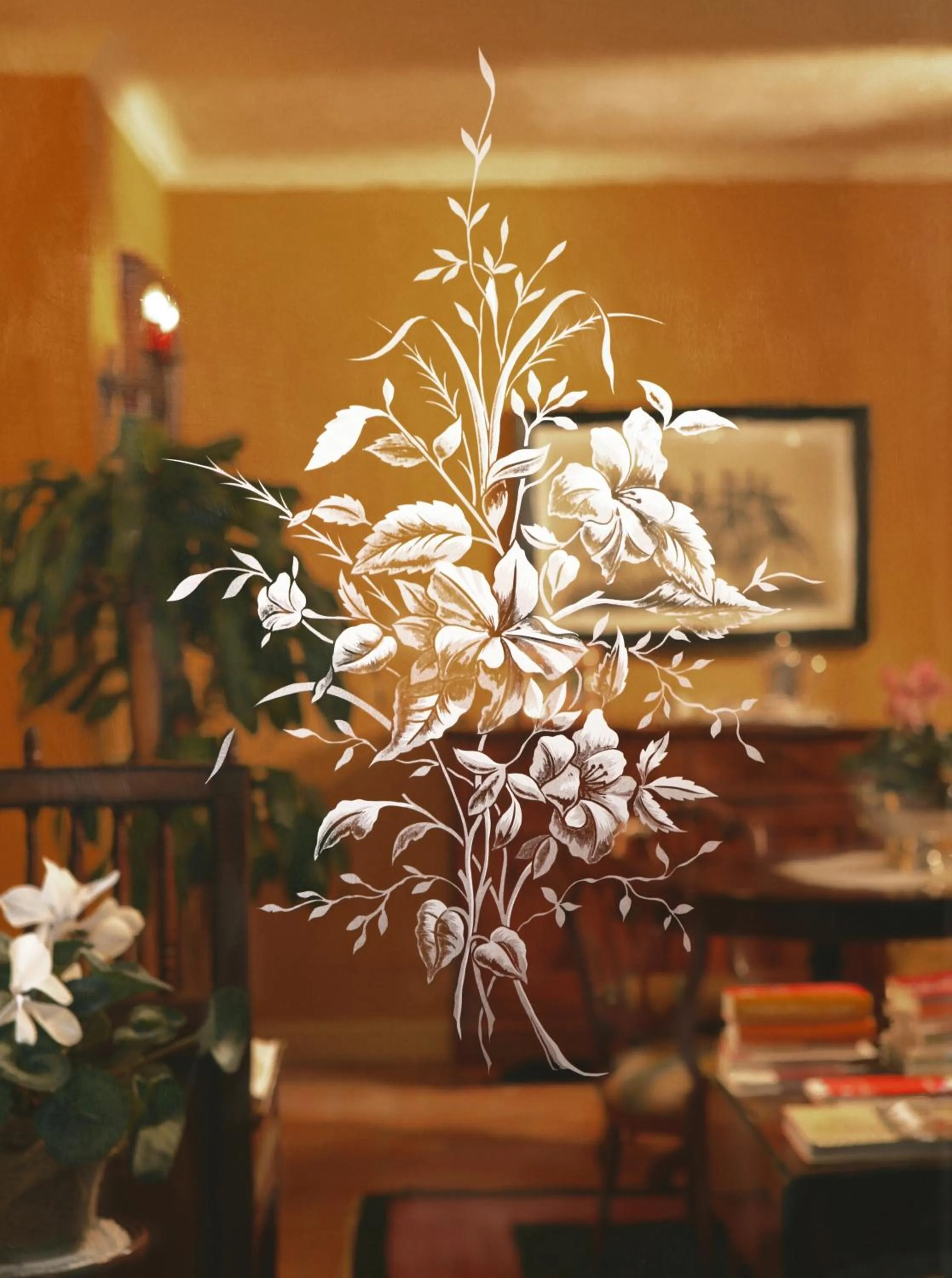 Decorative detail in Villa Bricco dei Cogni