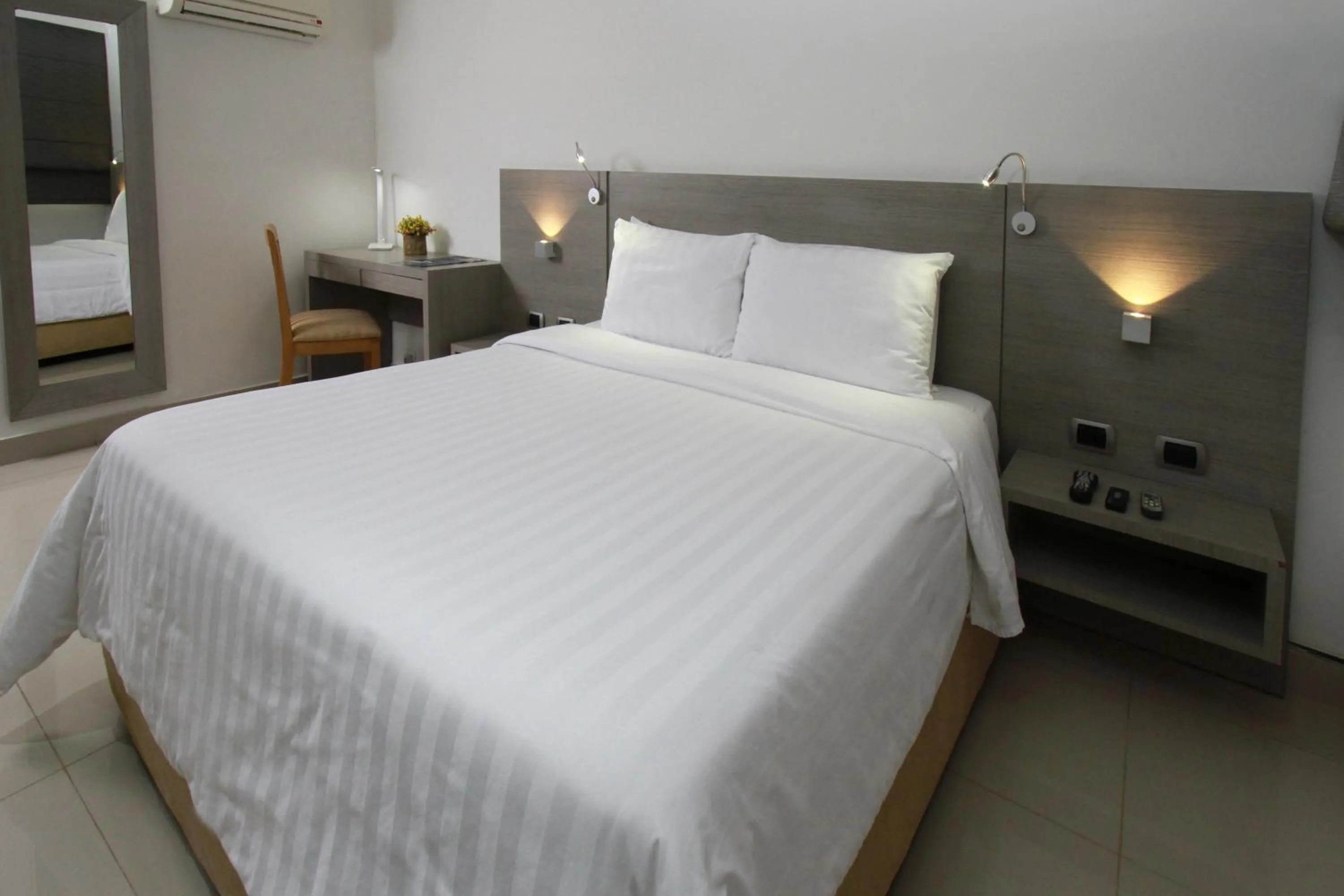 Decorative detail, Bed in Hotel Barranquilla Plaza