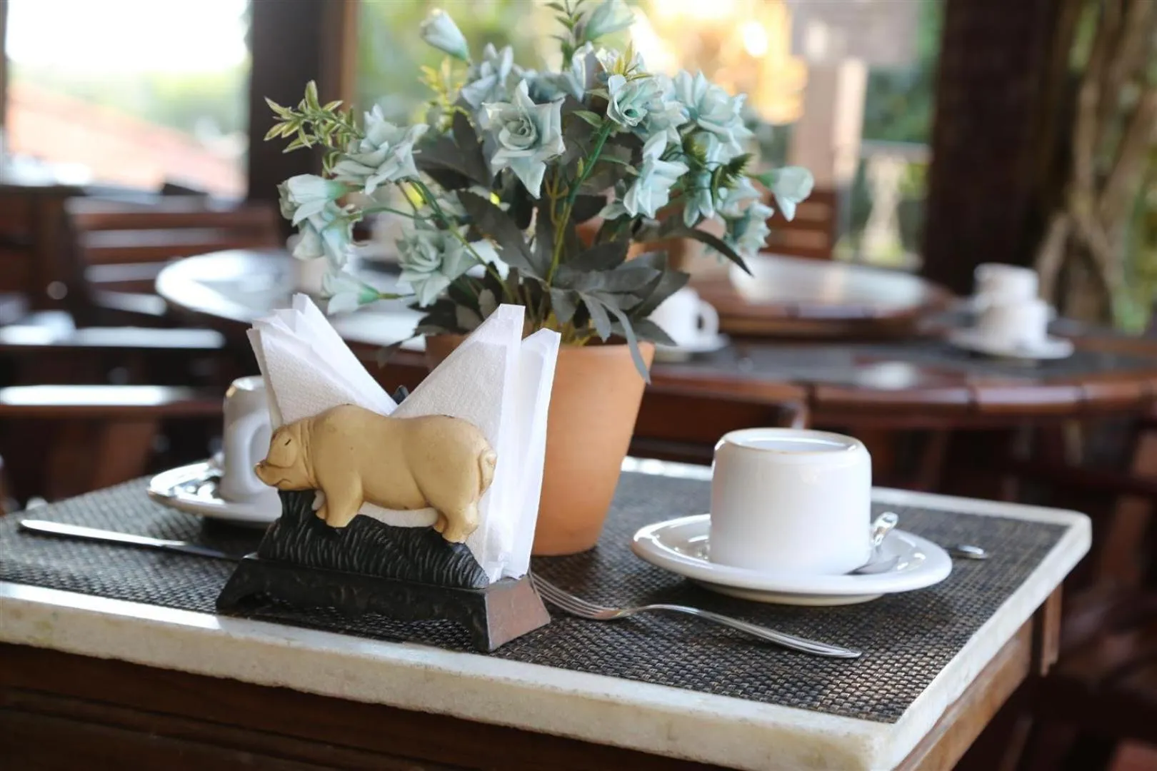 Buffet breakfast in Pousada Solar Dos Corais