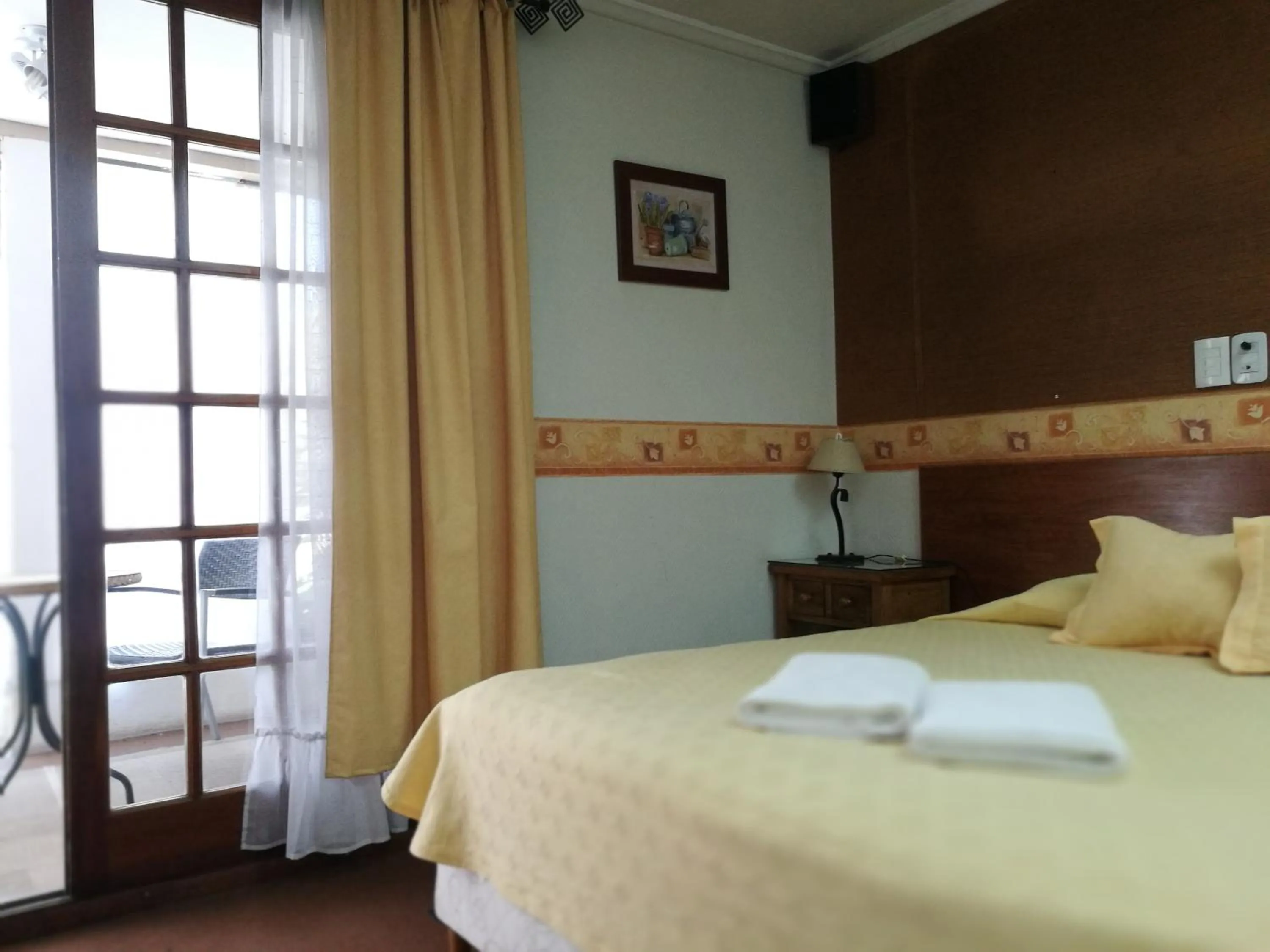 Bed in Hosteria Amparo