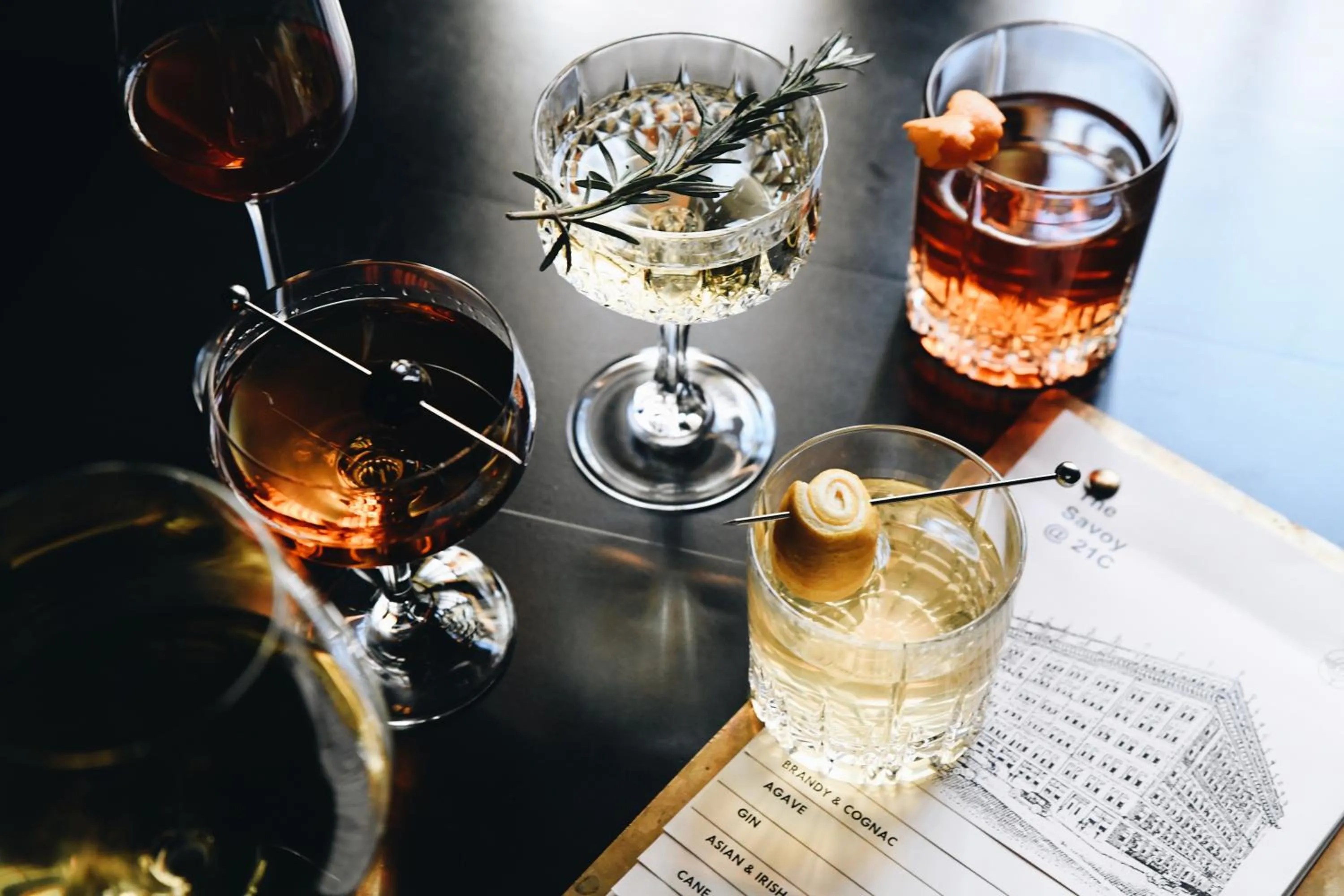 Drinks in Hotel Savoy Kansas City, Tapestry Collection by Hilton