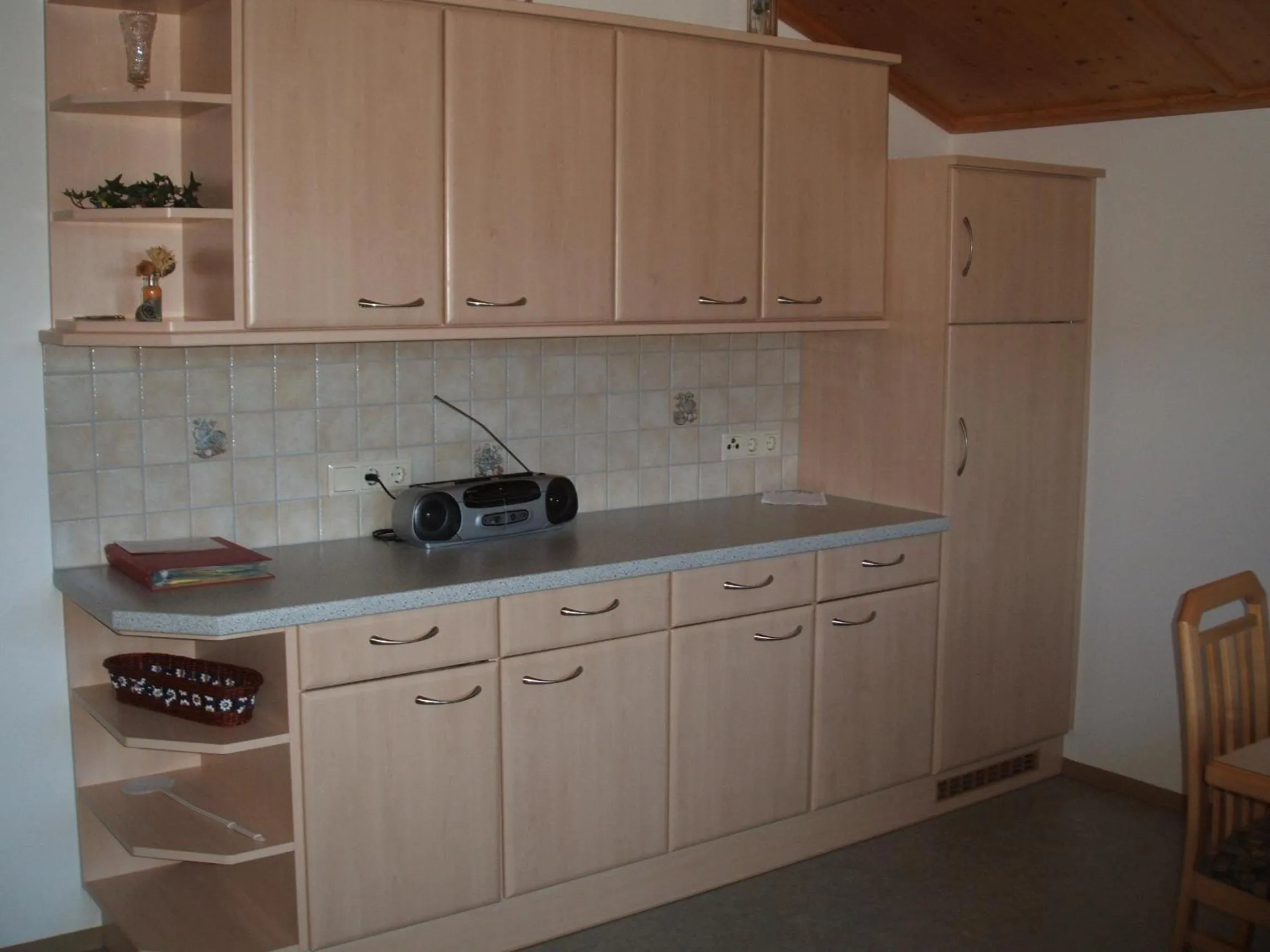 Kitchen or kitchenette in Ferienwohnung Mützengruß