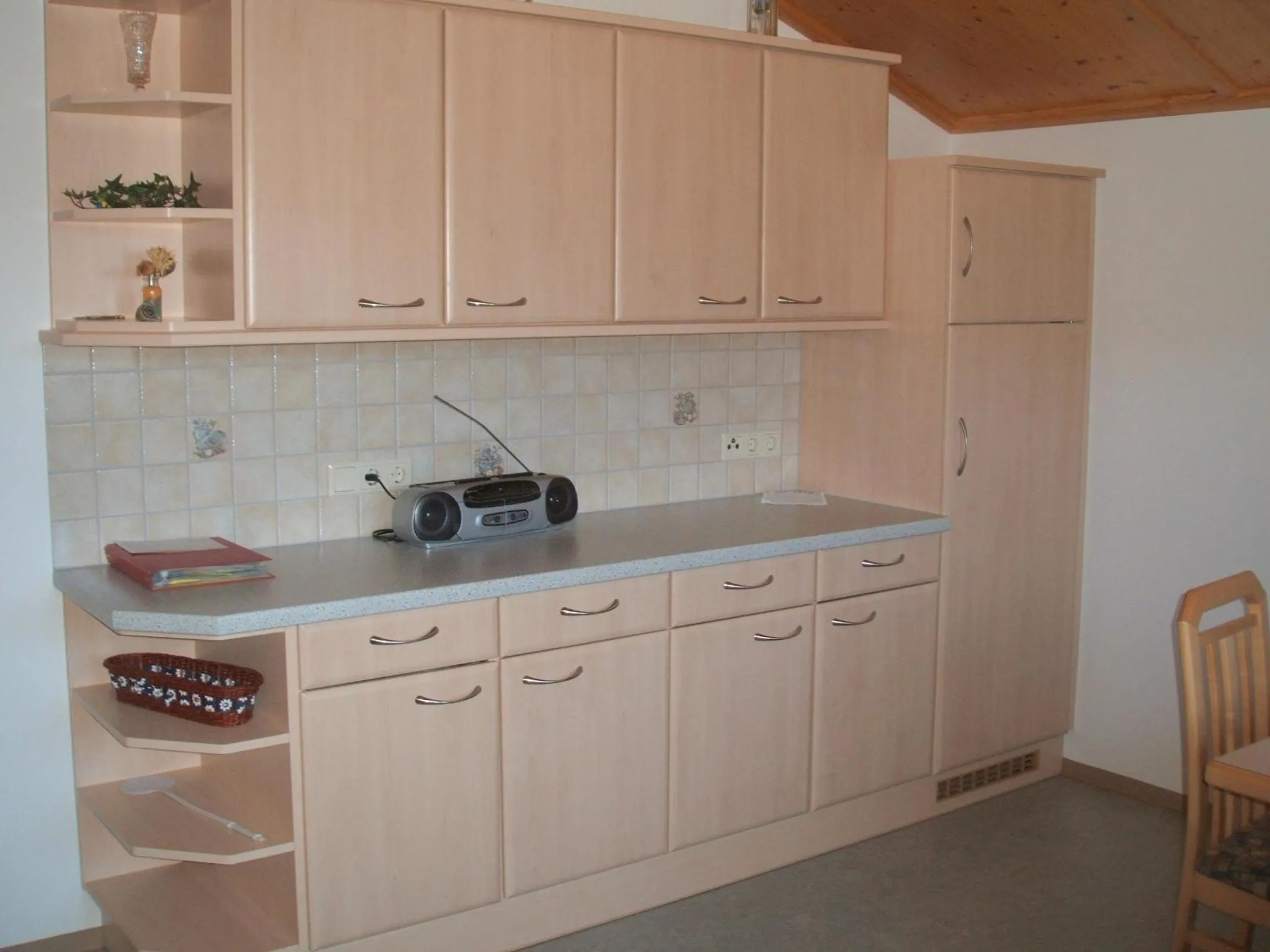 Kitchen or kitchenette in Ferienwohnung Mützengruß