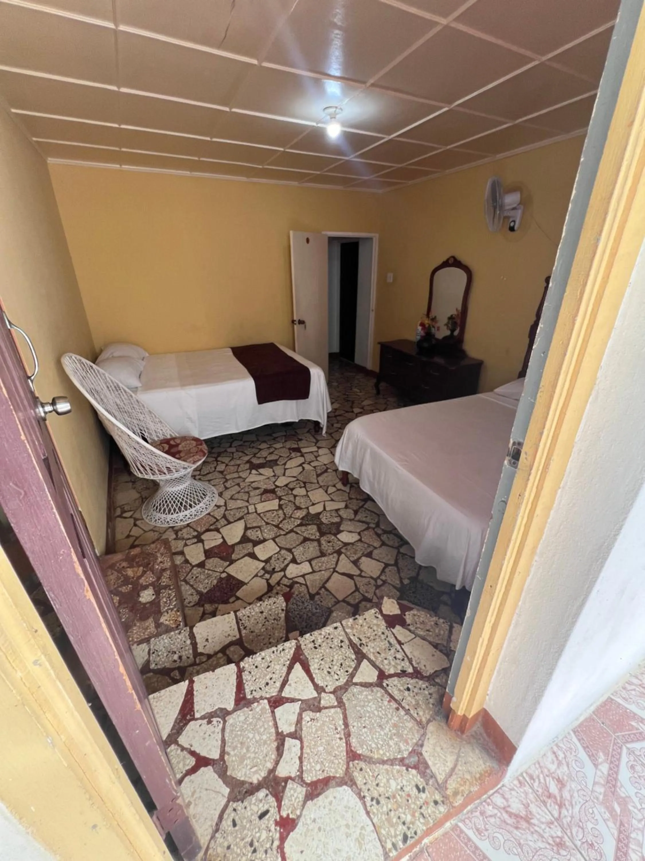 Bed in Cozy Family Inn