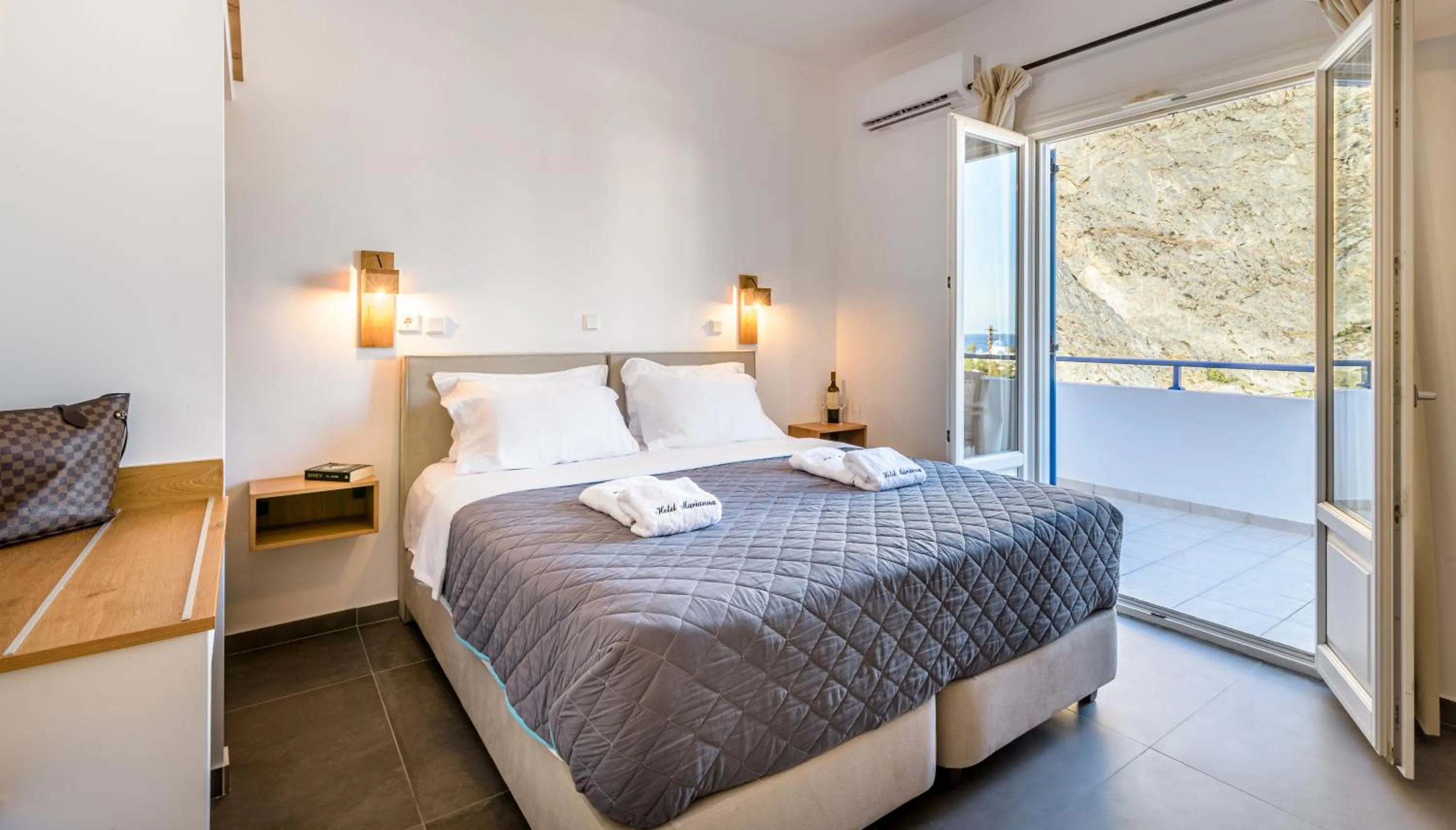 View (from property/room), Bed in Marianna Hotel