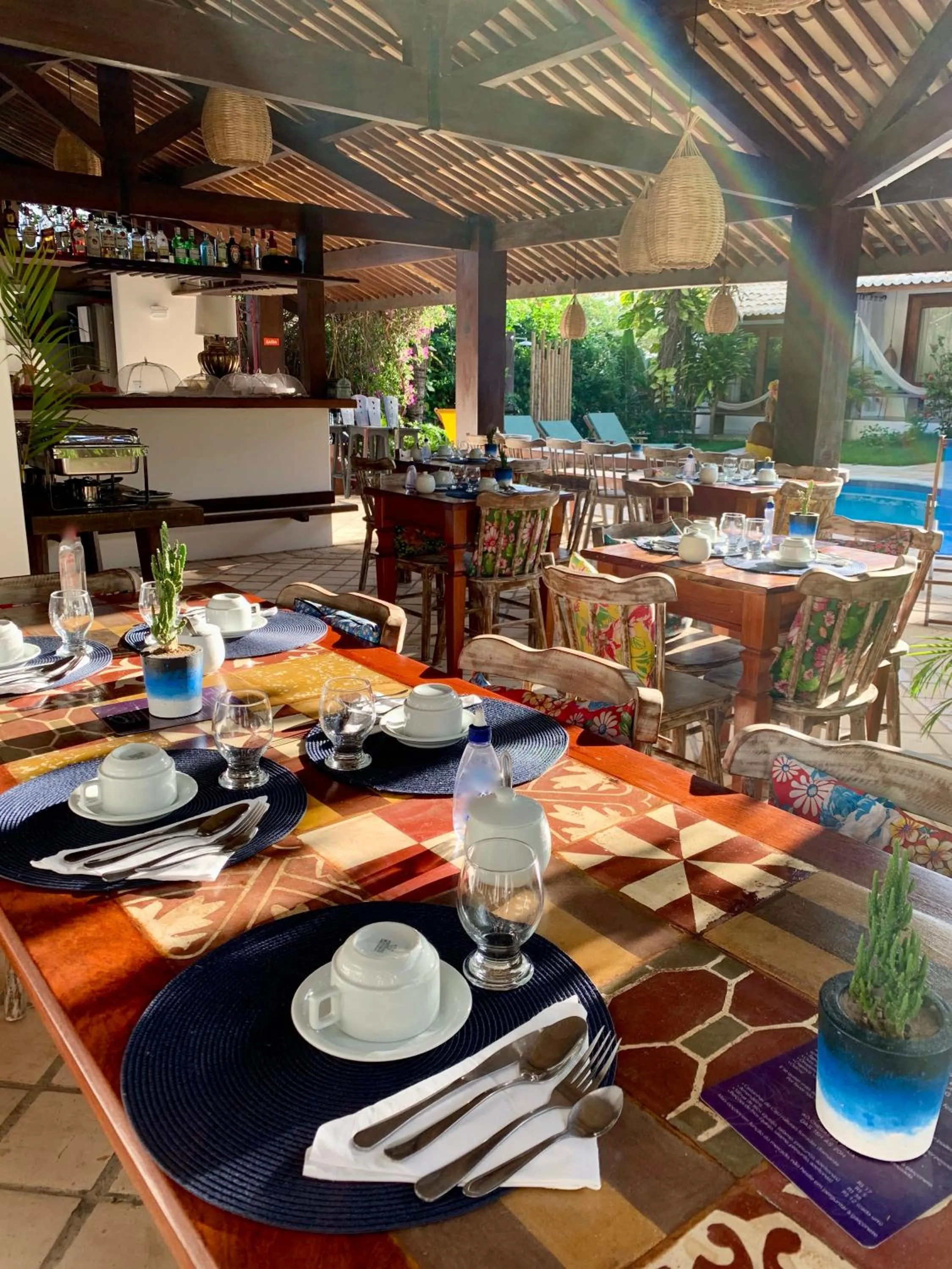 Food and drinks in Pousada Tartaruga Boutique Hotel