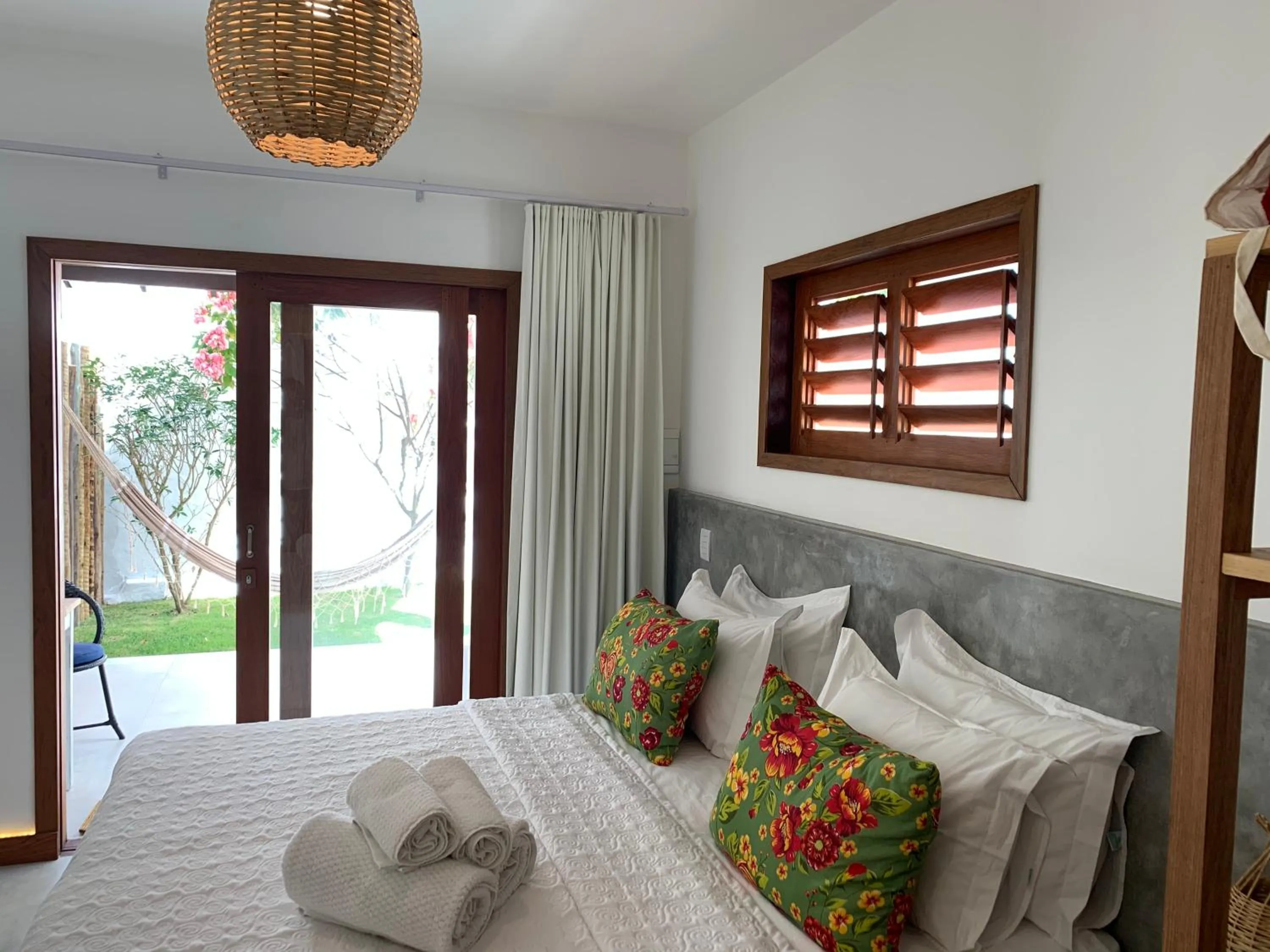 Bed in Pousada Tartaruga Boutique Hotel