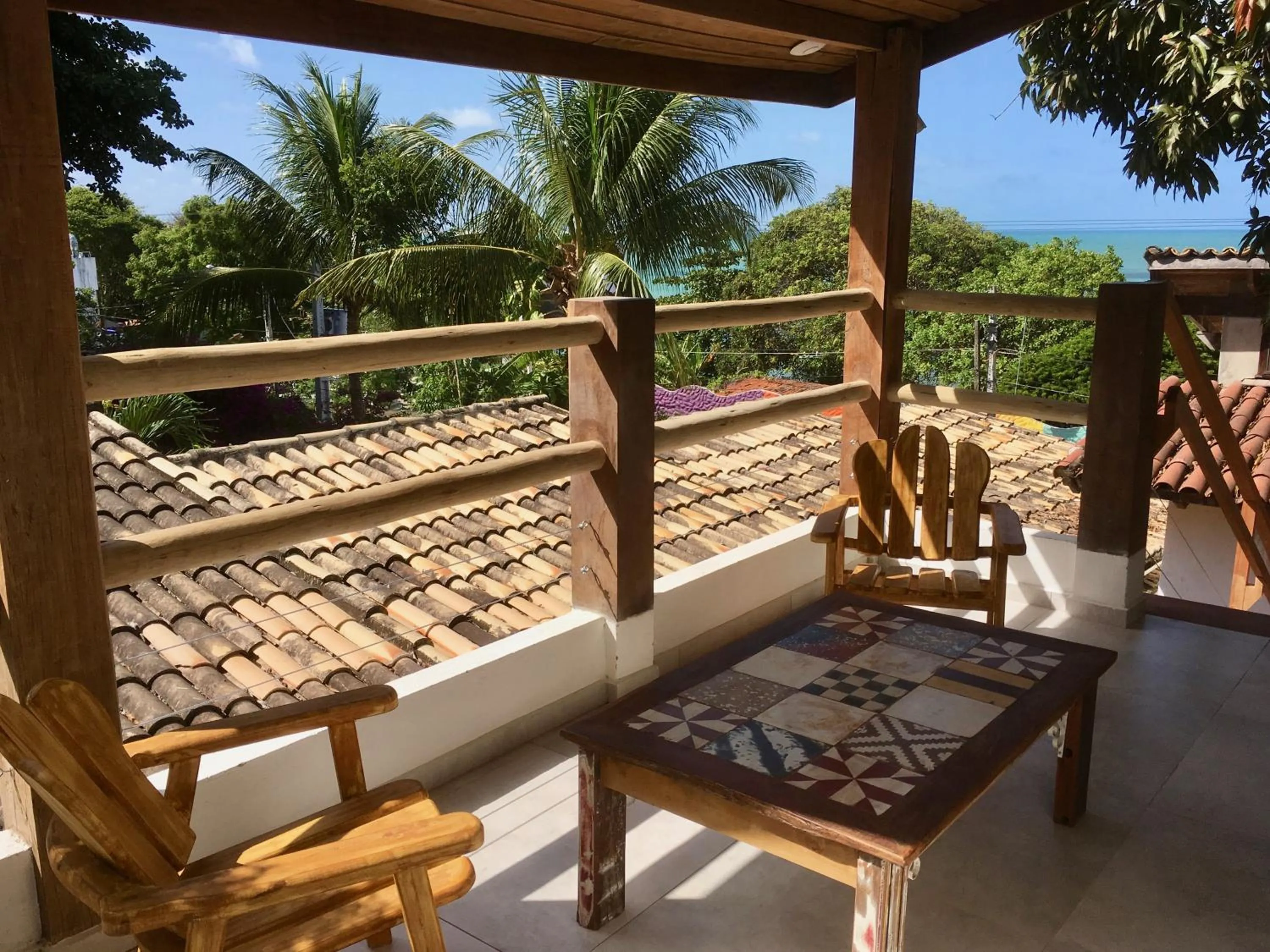 Balcony/Terrace in Pousada Tartaruga Boutique Hotel