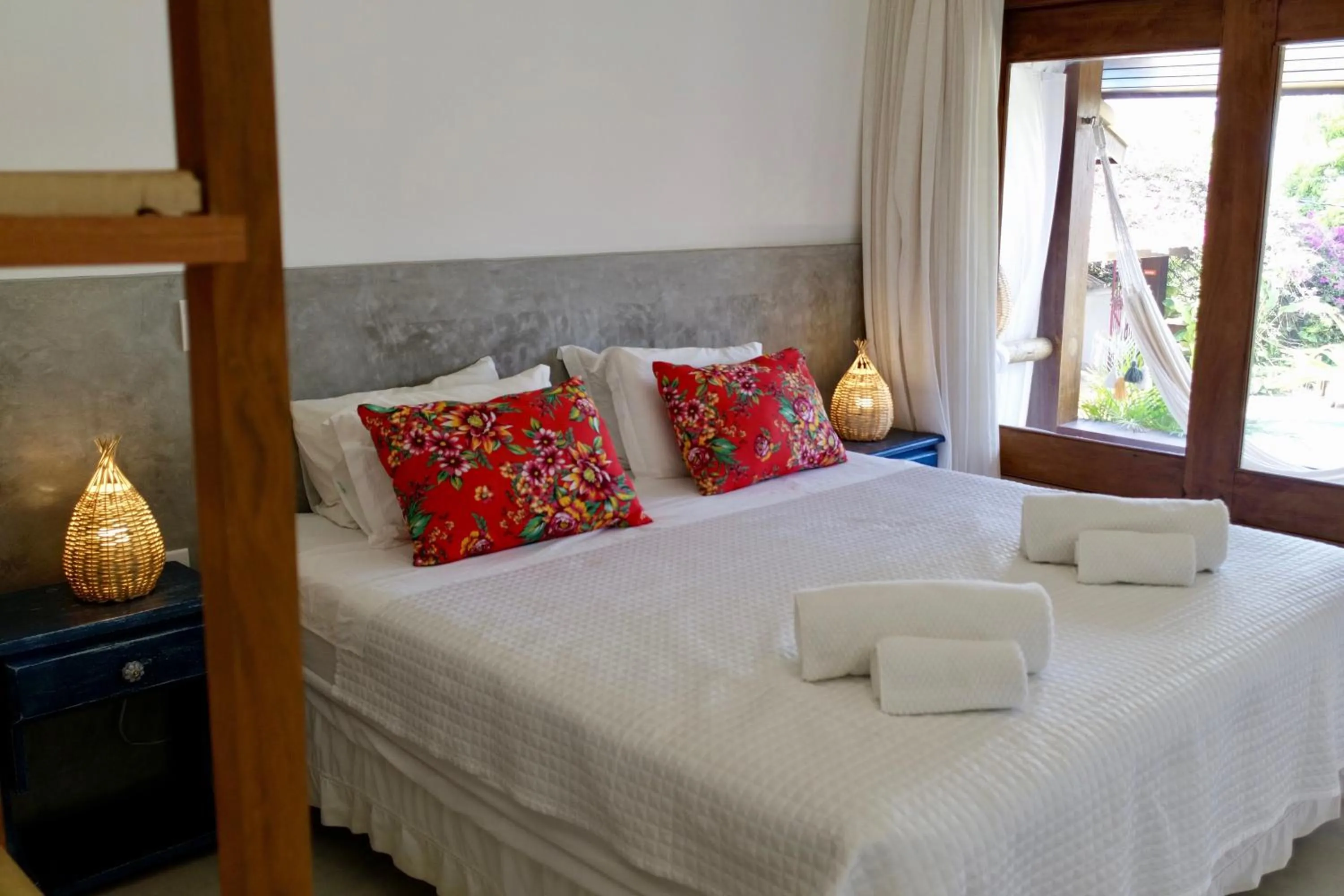 Bed in Pousada Tartaruga Boutique Hotel