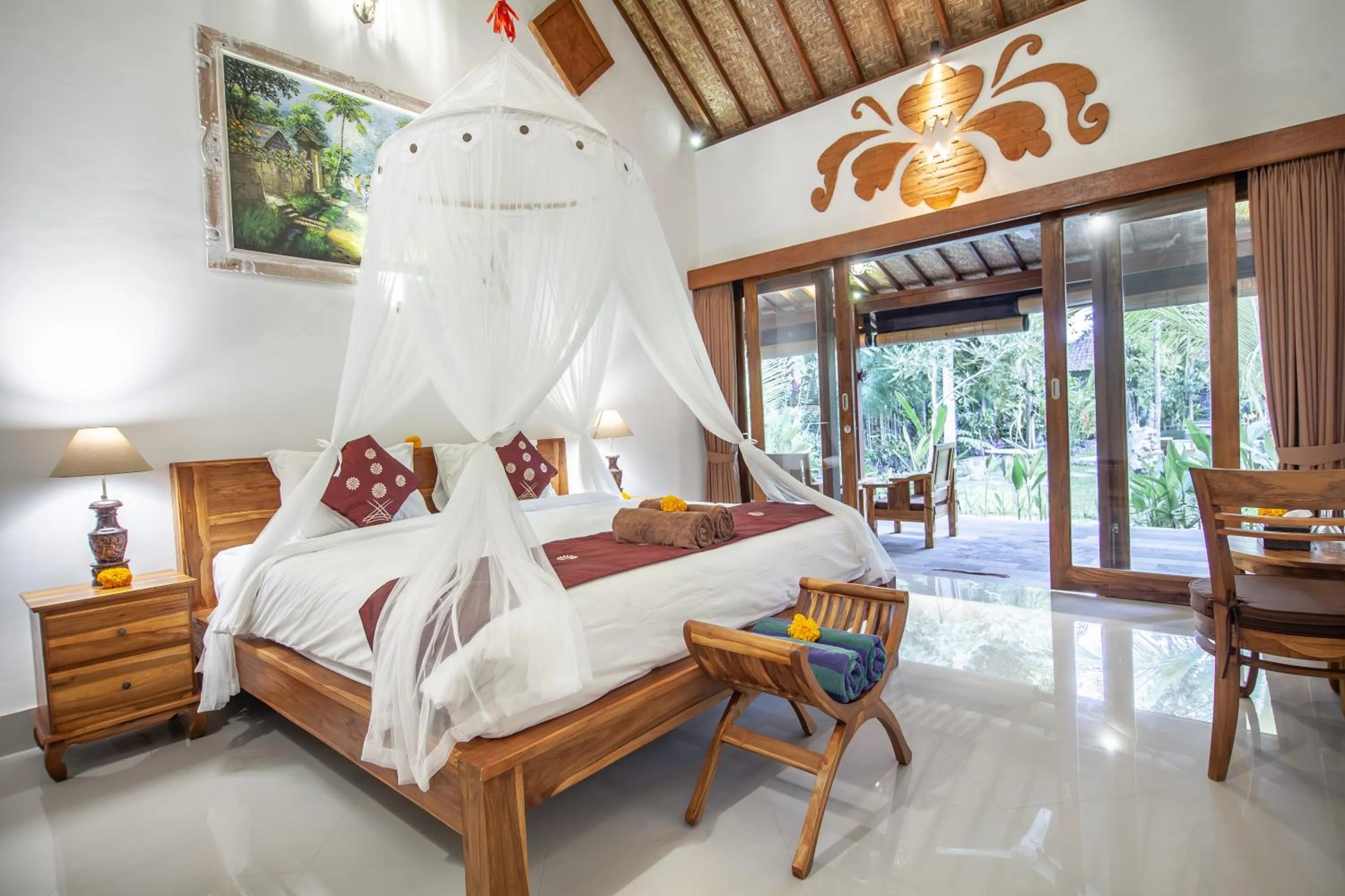 Bedroom, Bed in Jero Sebali Villa by Travellink Bali