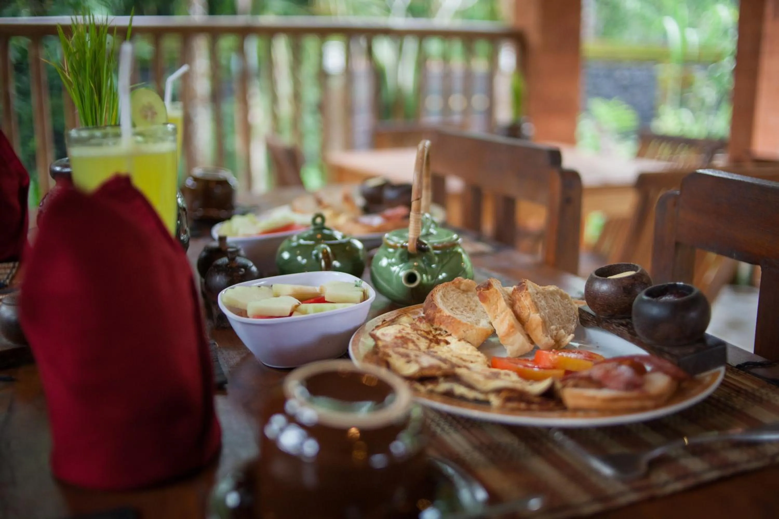 American breakfast in Jero Sebali Villa by Travellink Bali