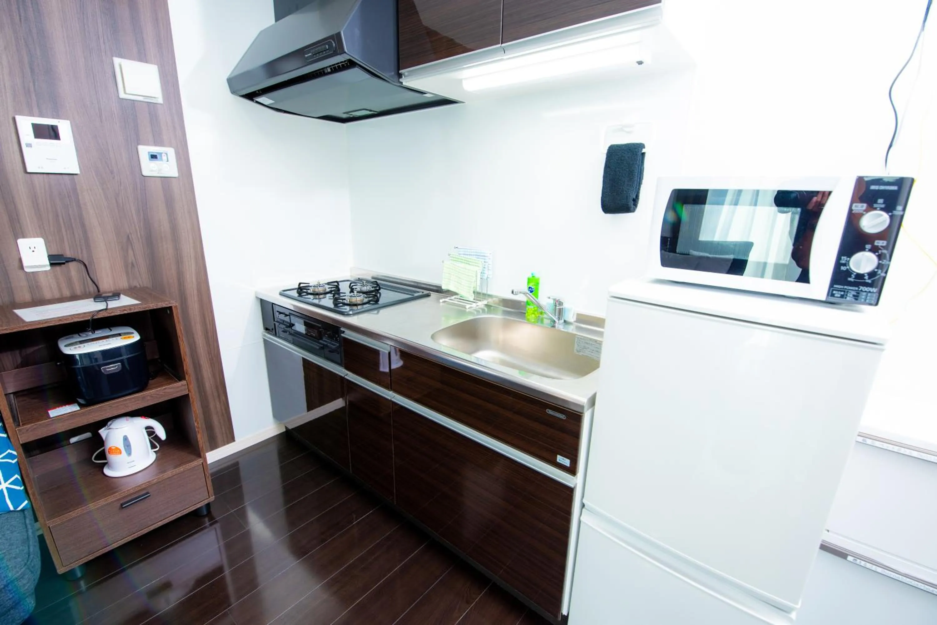Kitchen or kitchenette in Kourijima L'hotels