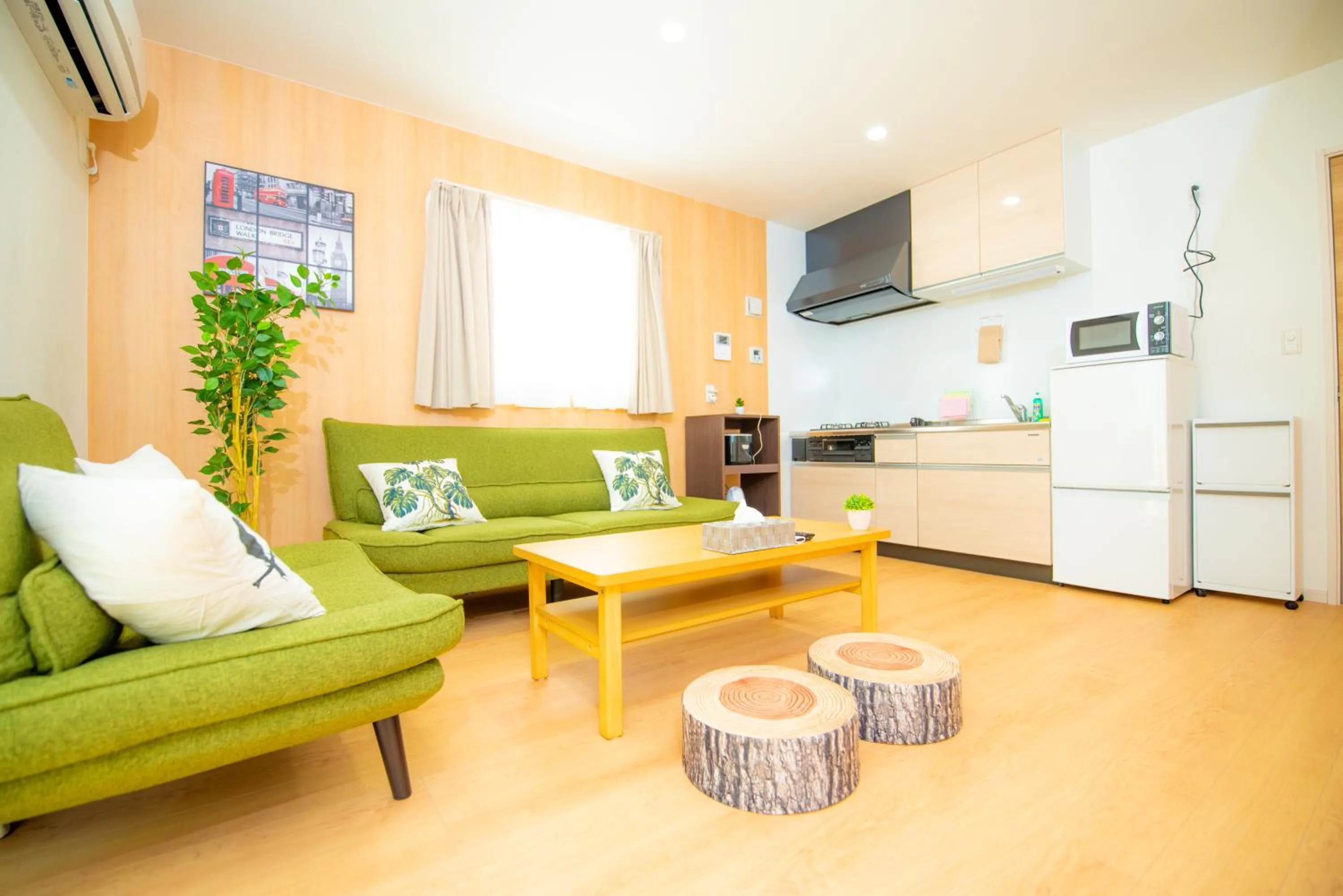 Kitchen or kitchenette in Kourijima L'hotels