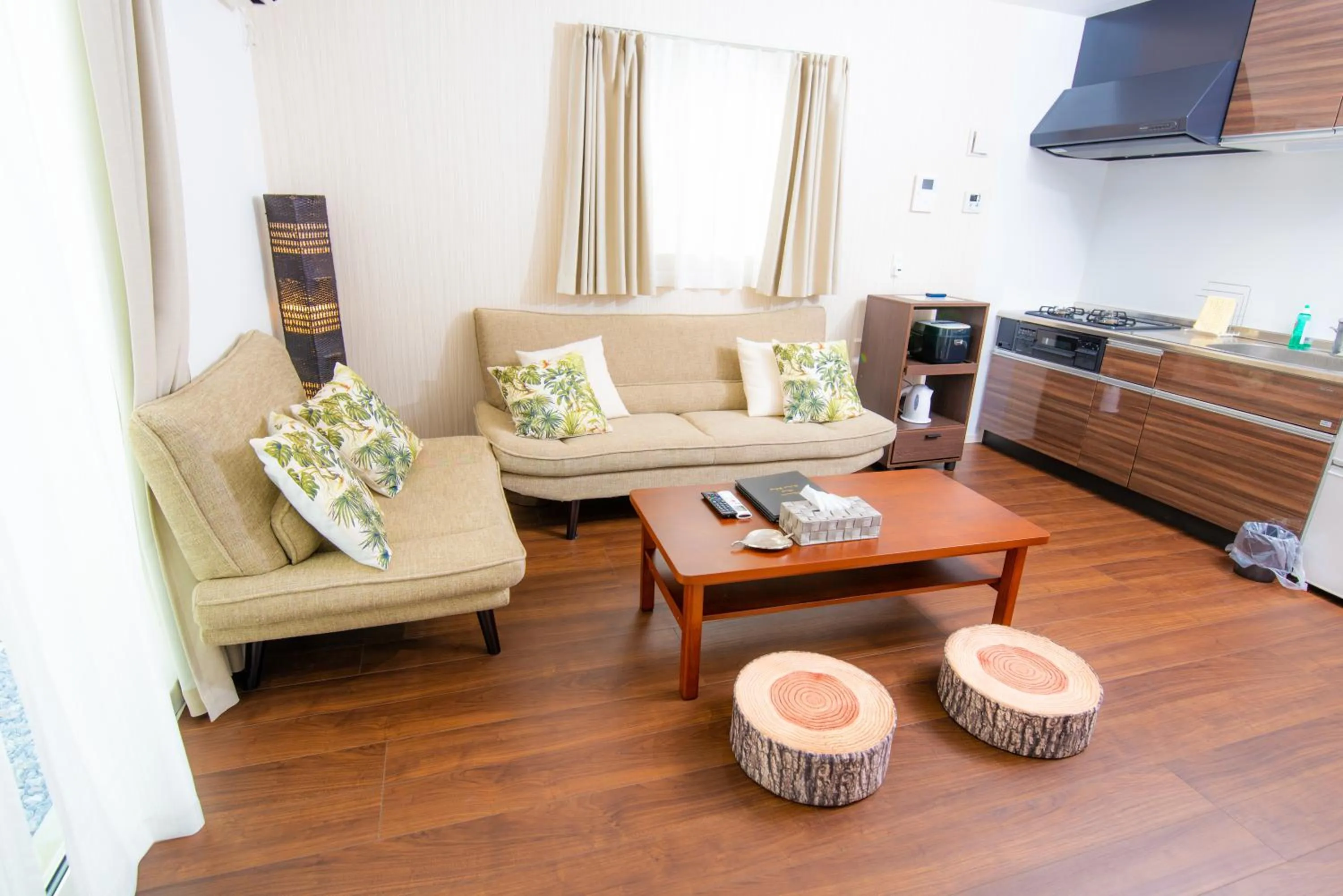 Kitchen or kitchenette in Kourijima L'hotels