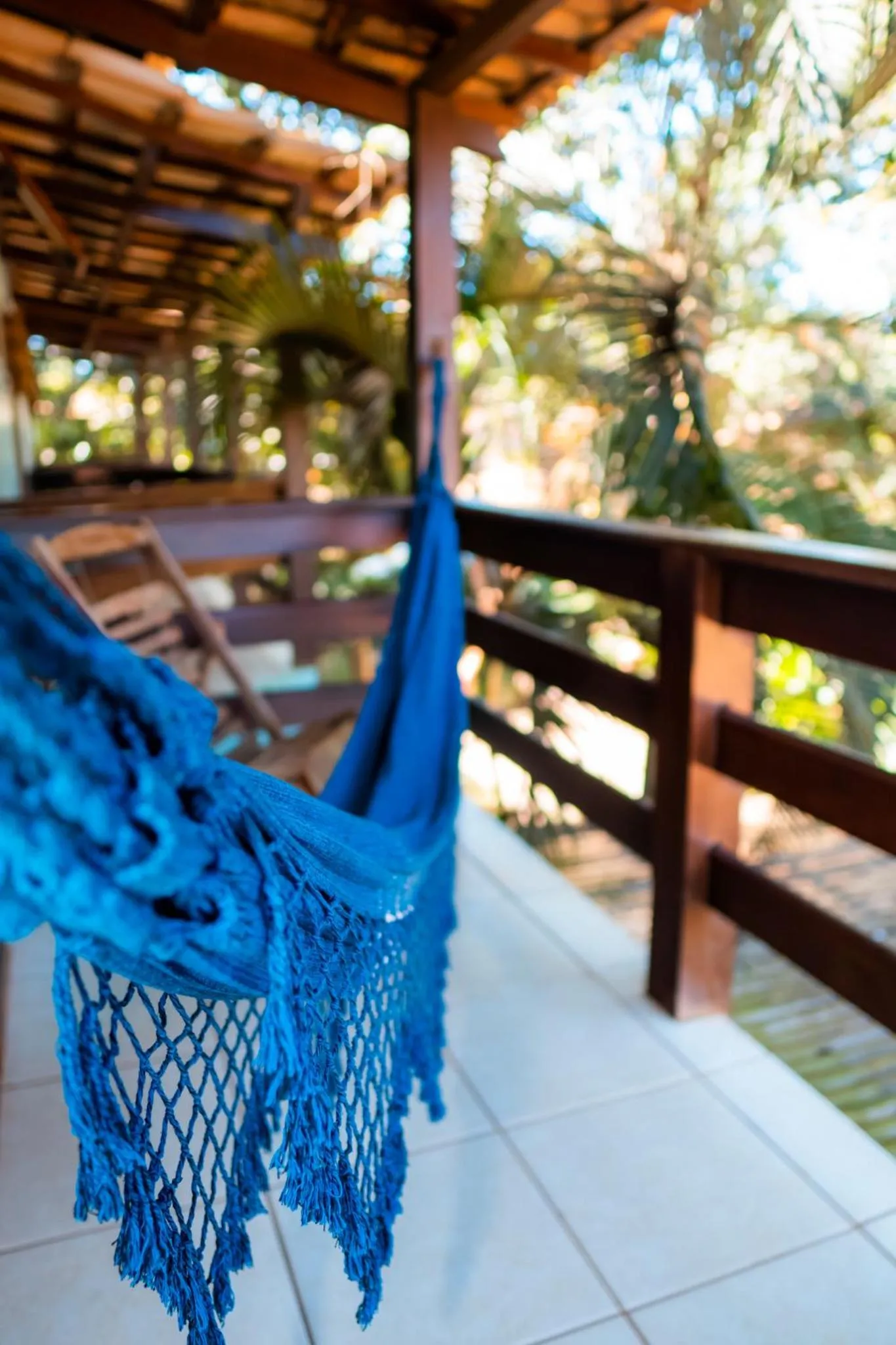 Balcony/Terrace in Pousada Bambu