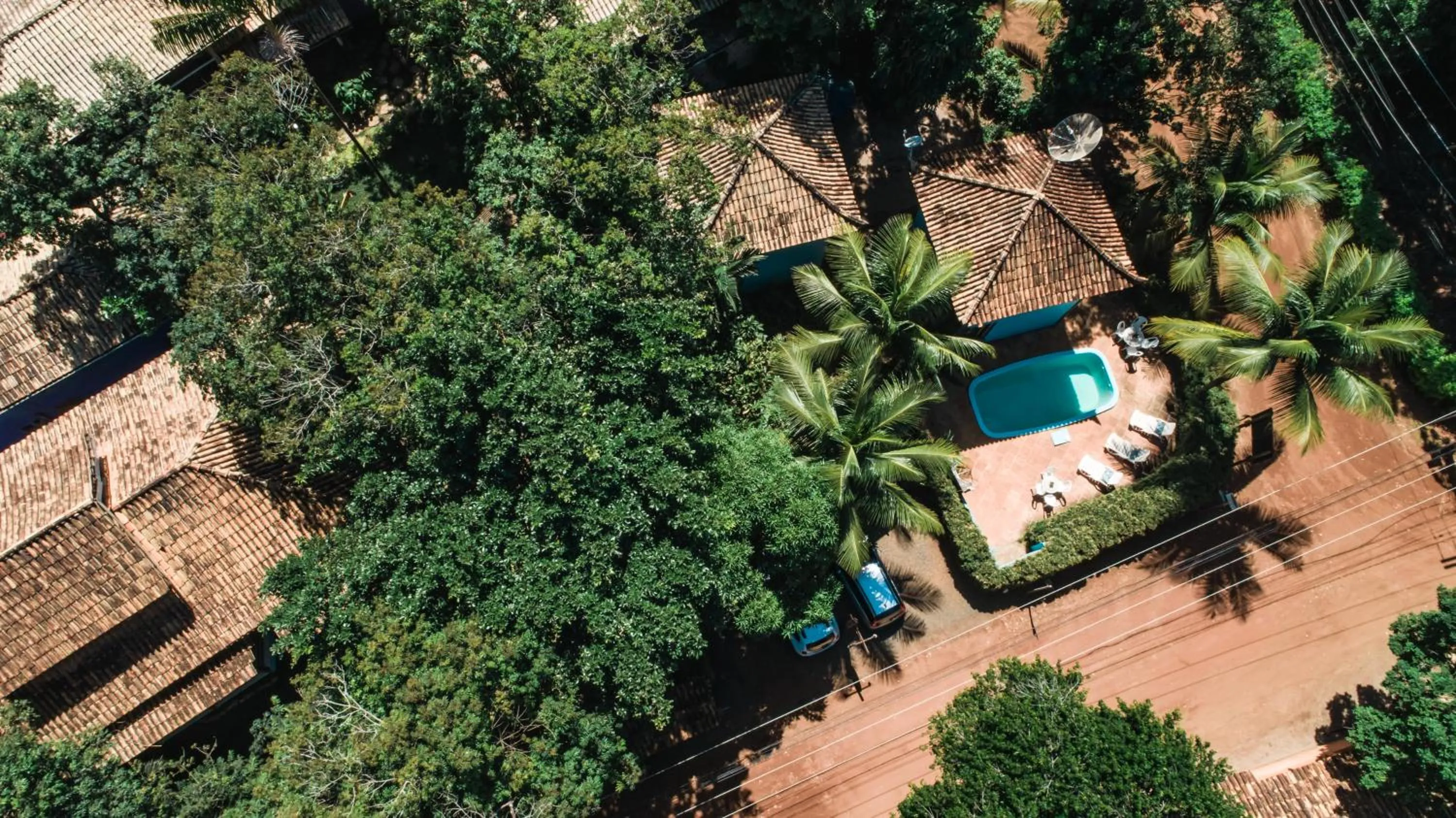 Bird's eye view in Pousada Bambu
