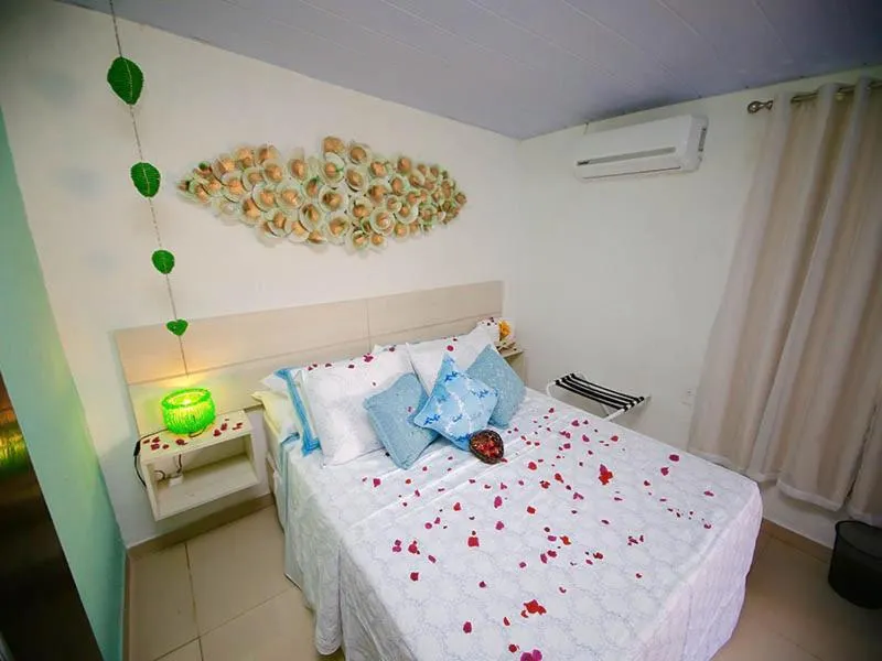 Bed in Pousada Del Mares