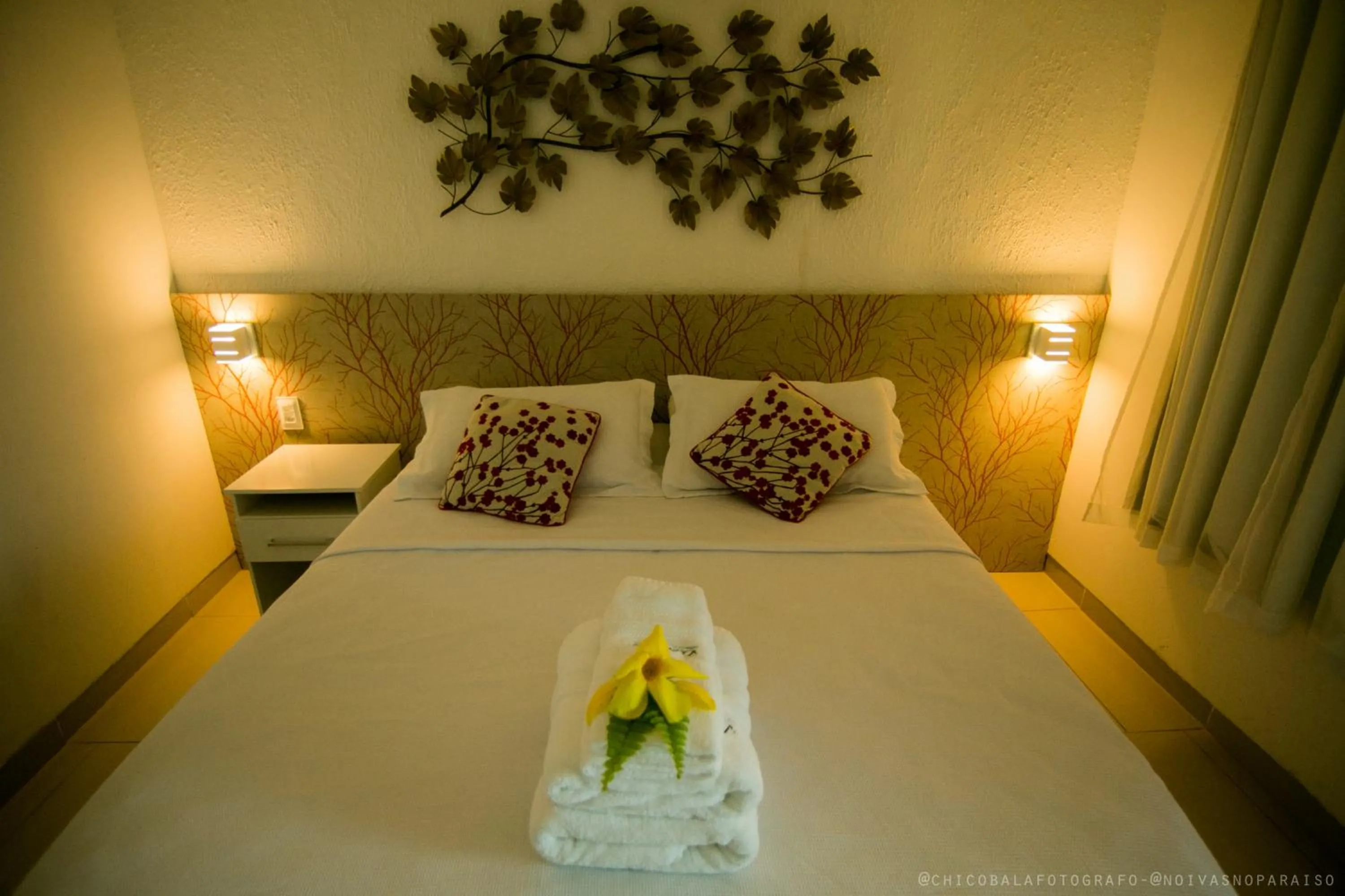 Bed in Pousada Del Mares