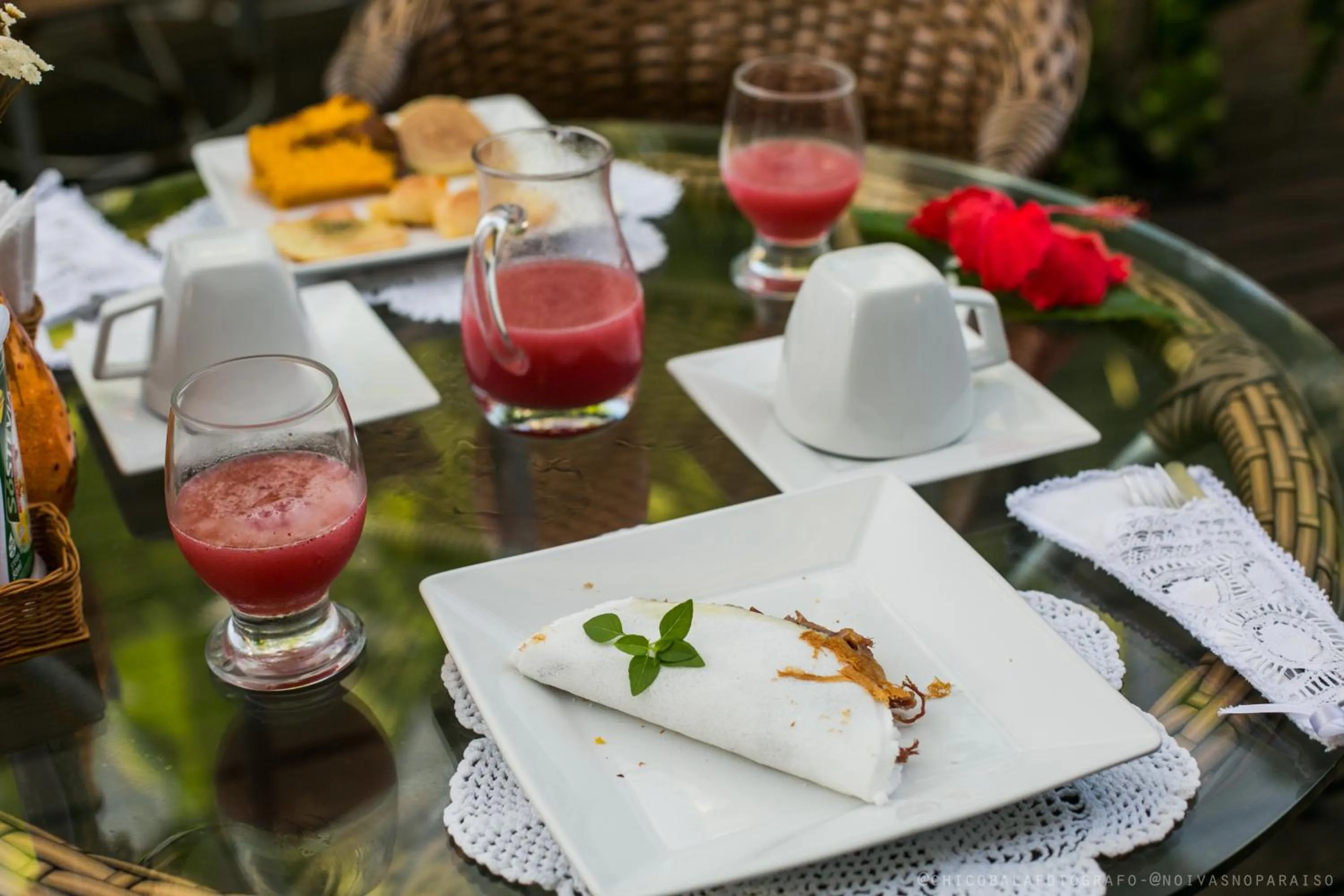 Food and drinks in Pousada Del Mares