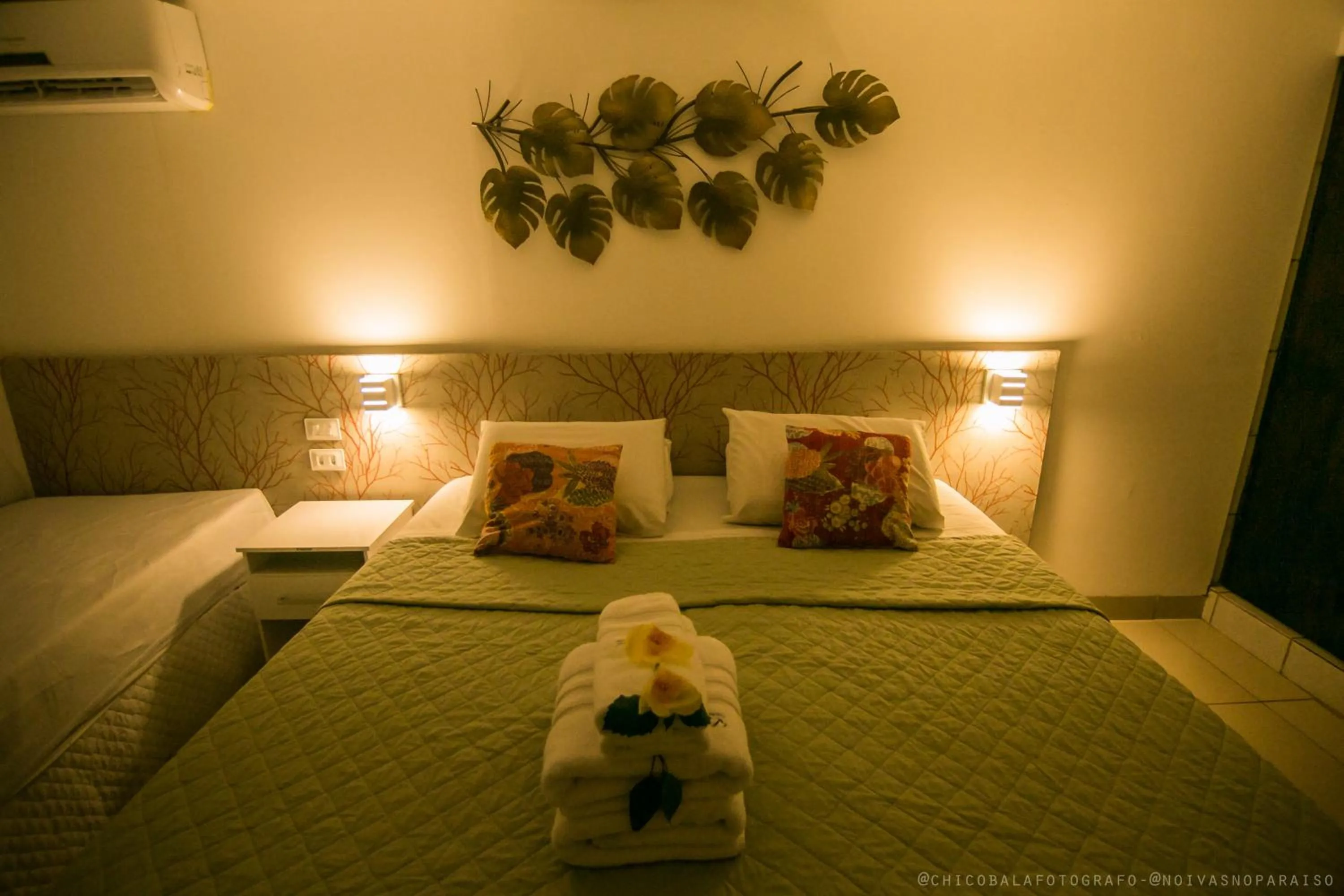 Bed in Pousada Del Mares