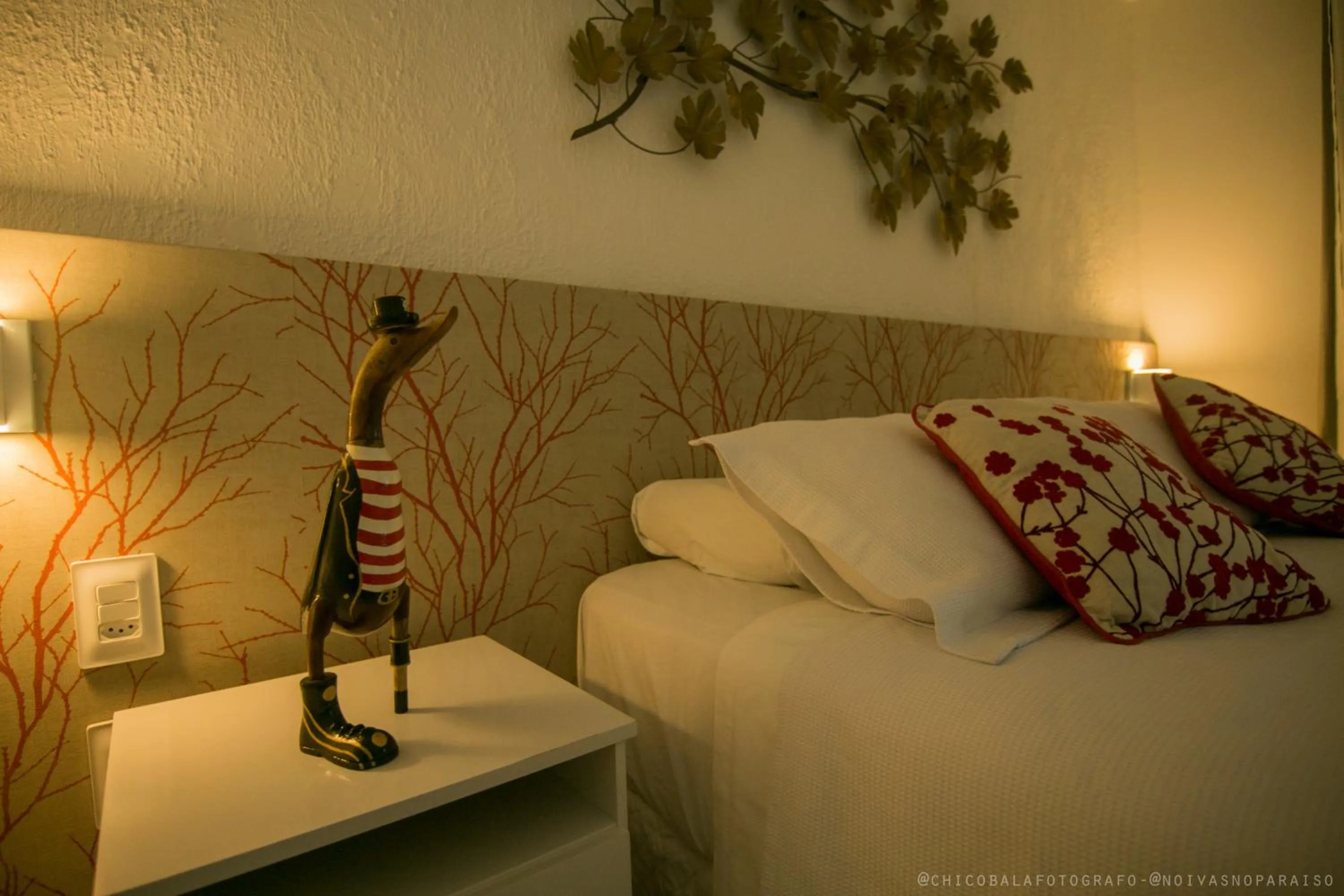 Bed in Pousada Del Mares