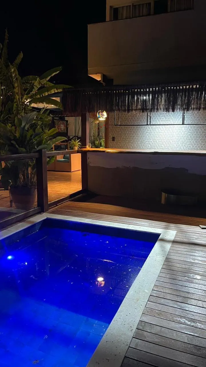 Pool view in Pousada Del Mares