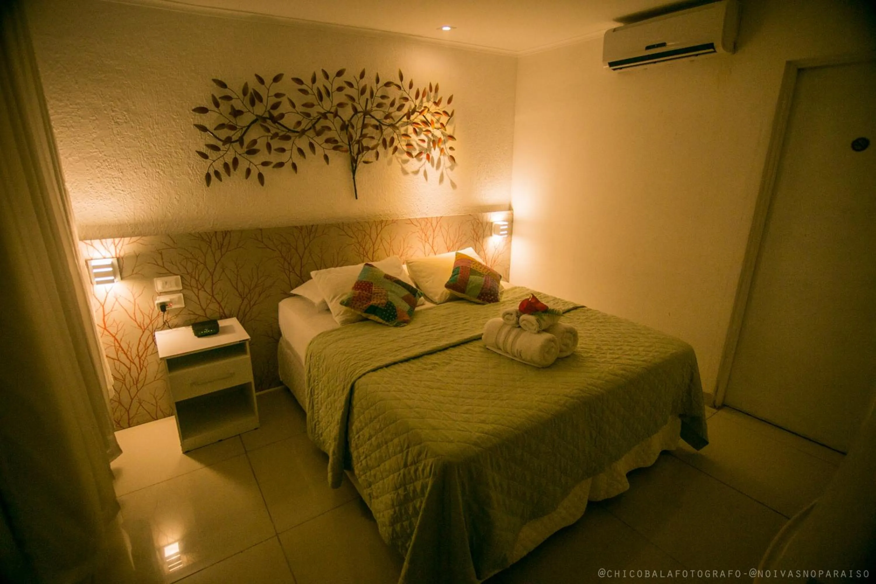 Bed in Pousada Del Mares