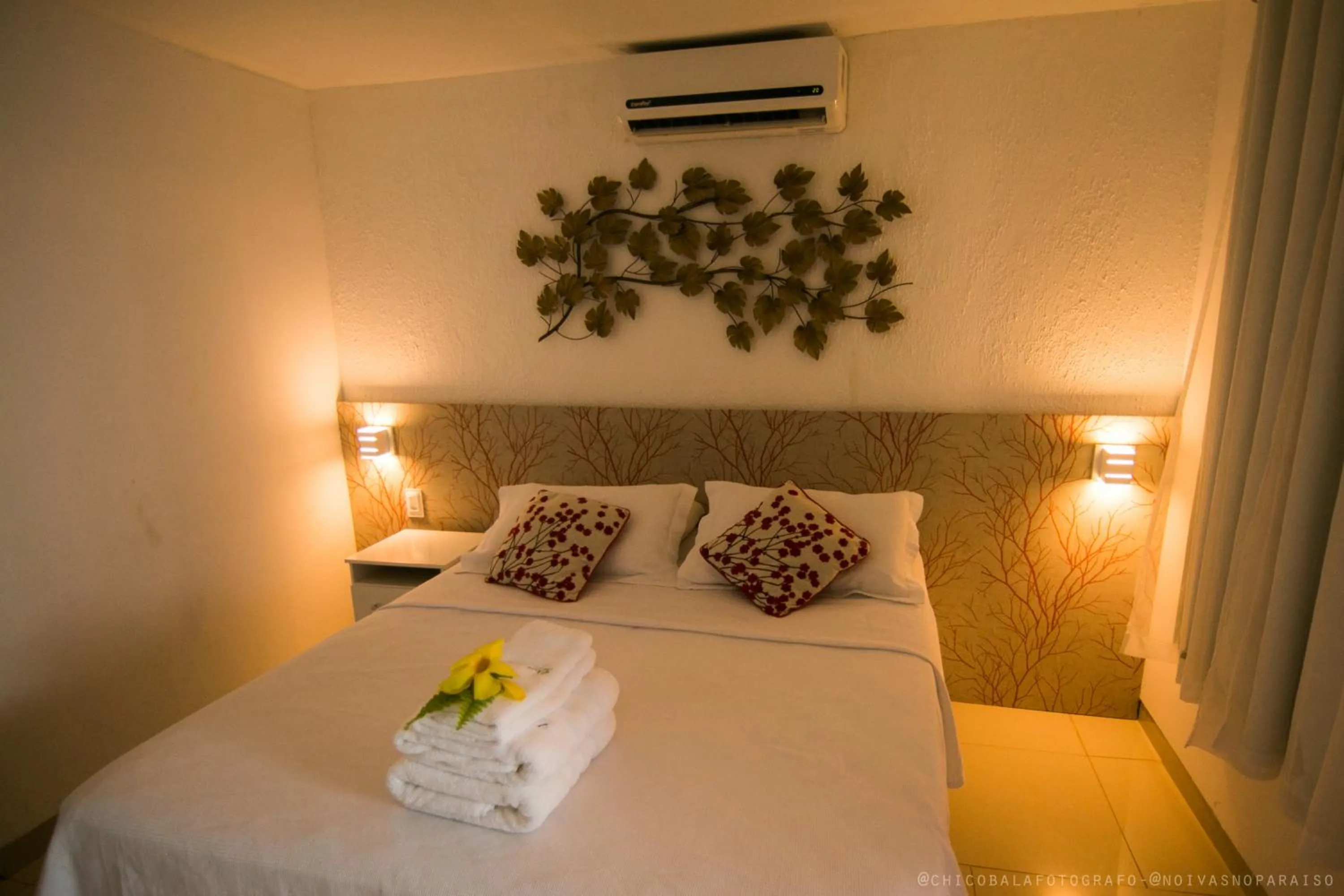 Bed in Pousada Del Mares