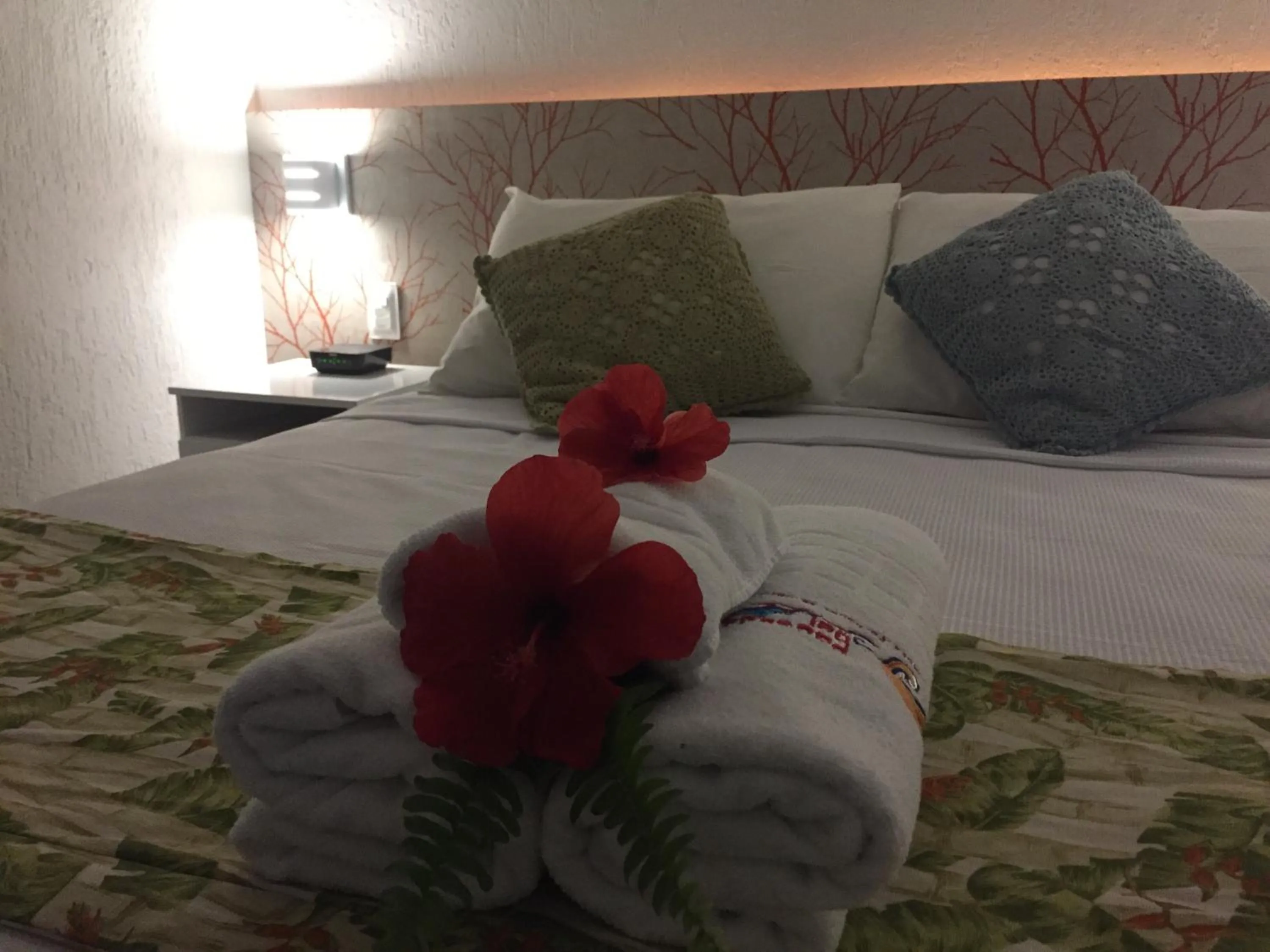 Bed in Pousada Del Mares