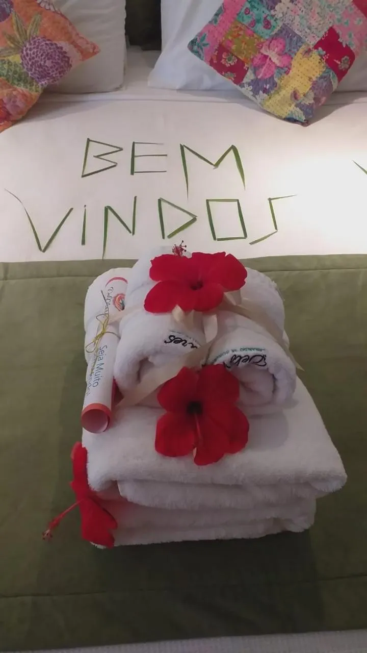 Bed in Pousada Del Mares