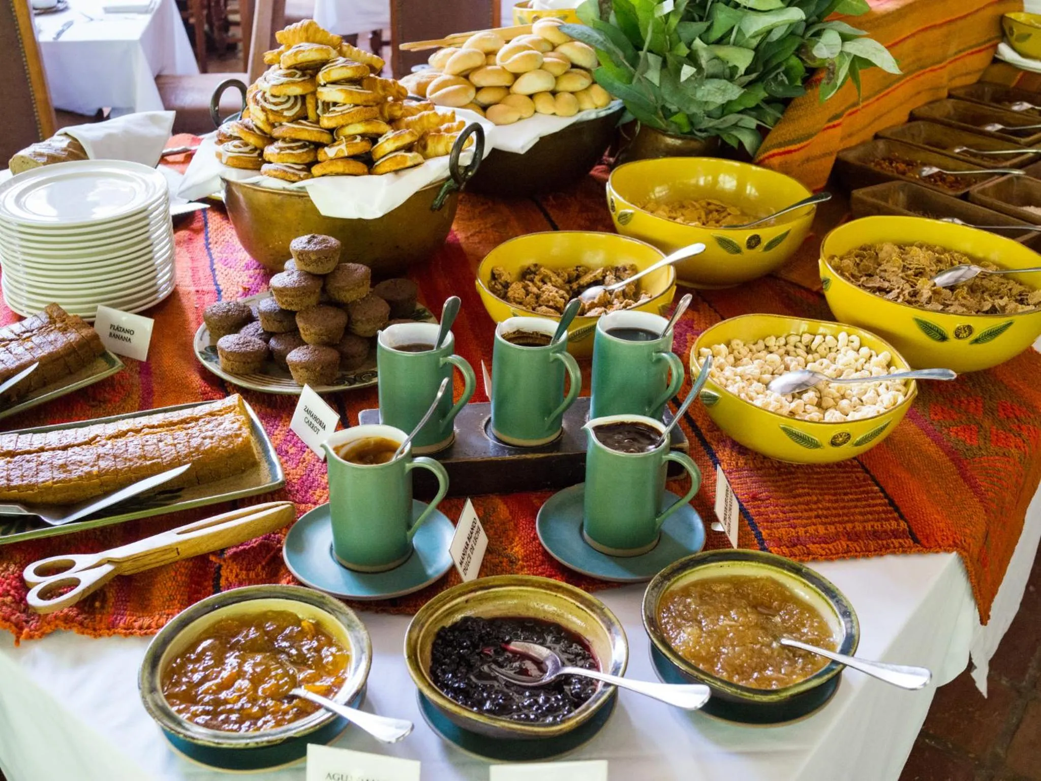 Buffet breakfast in Inkaterra Machu Picchu Pueblo Hotel