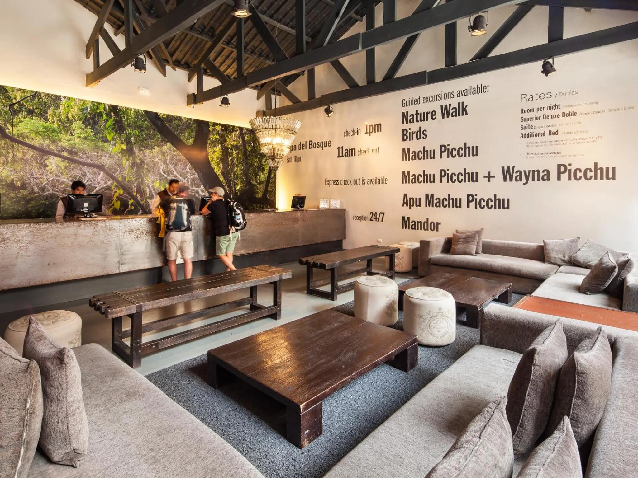 Lobby or reception in El MaPi by Inkaterra