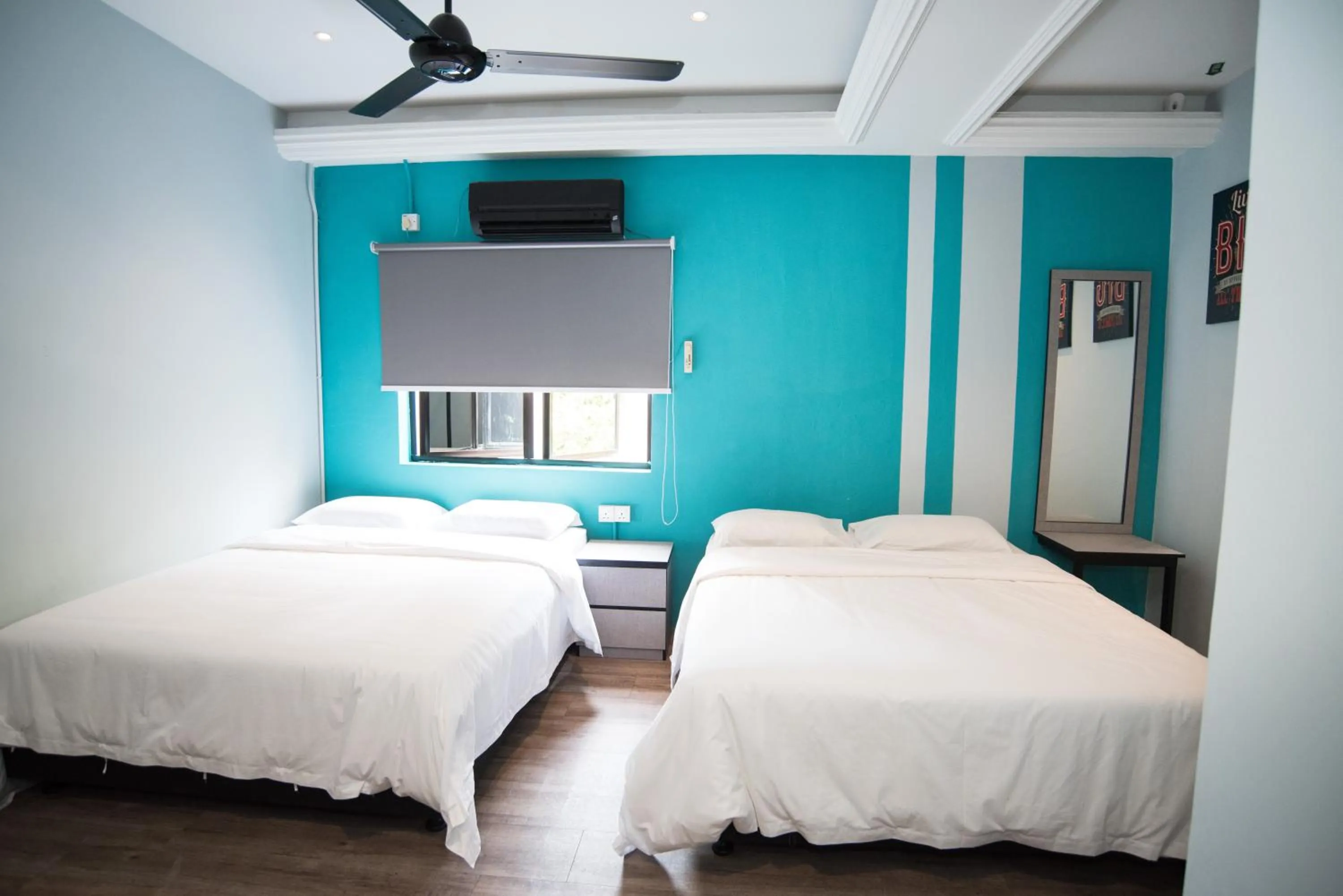 Bed in Ipoh Sakura Hotel