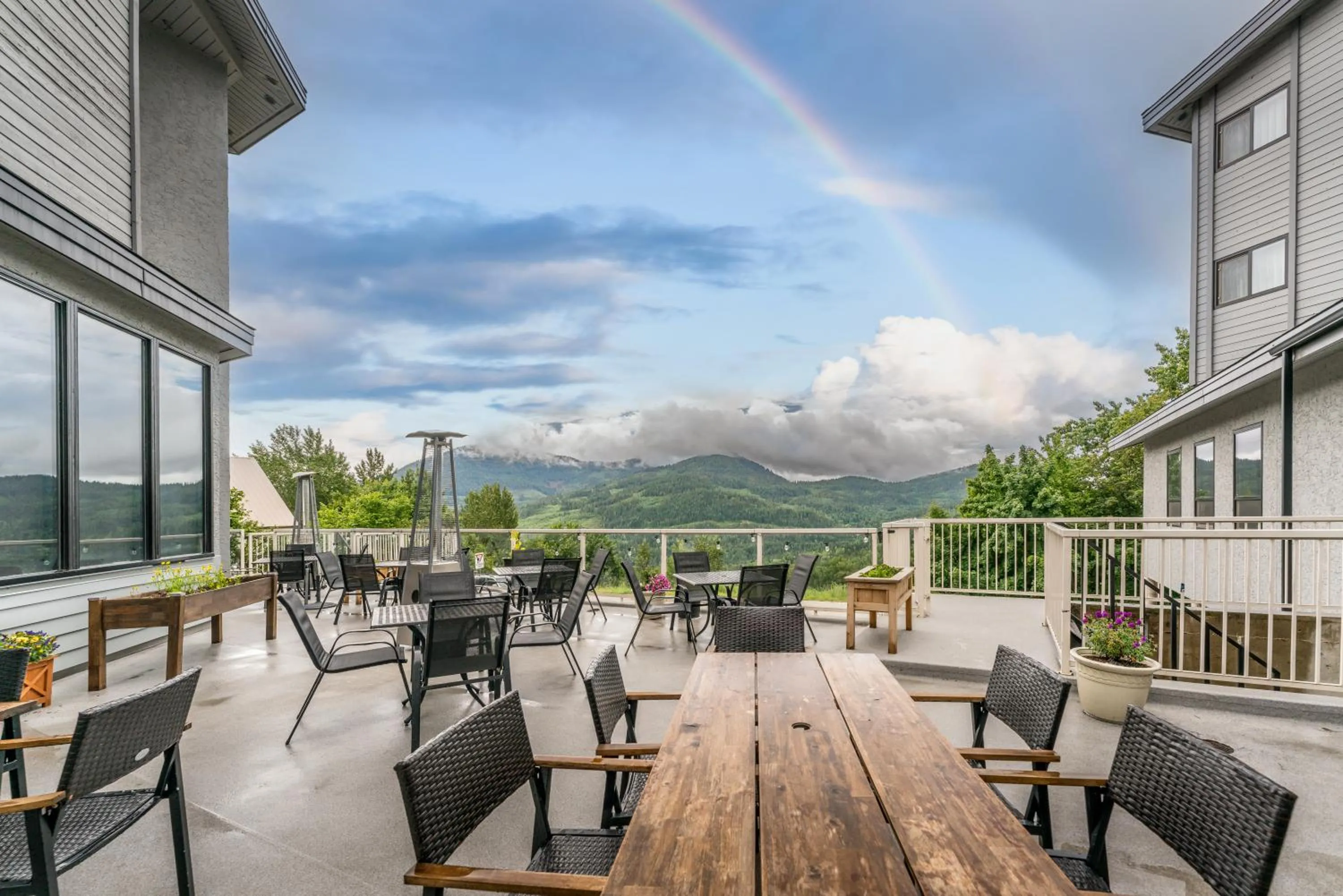Patio in Prestige Mountain Resort Rossland