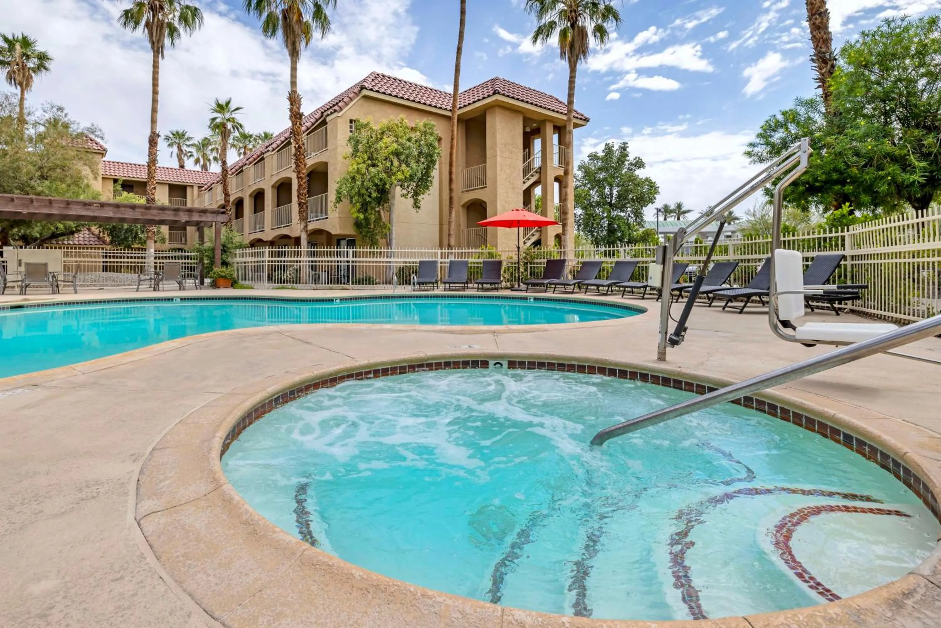 Pool view in Best Western Plus Palm Desert Resort