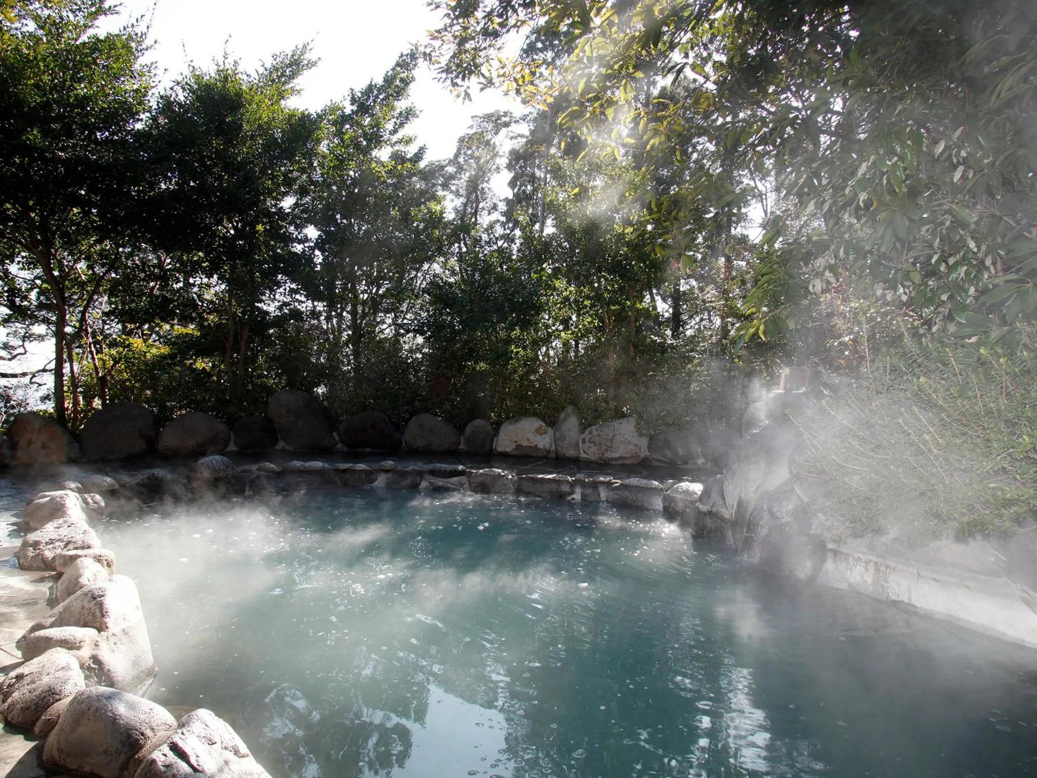 Hot Spring Bath in Hotel Kirishima Castle