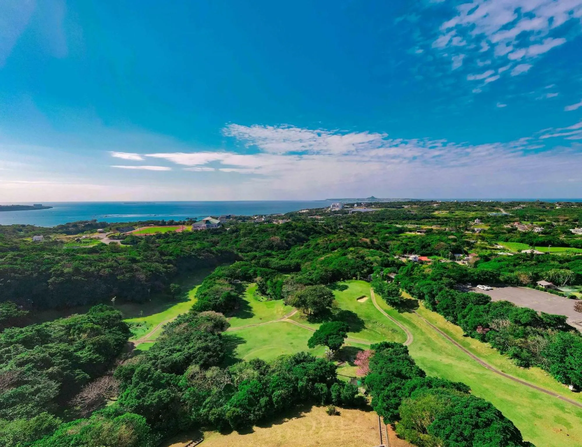 Natural landscape in Motobu Green Park and Golf Course