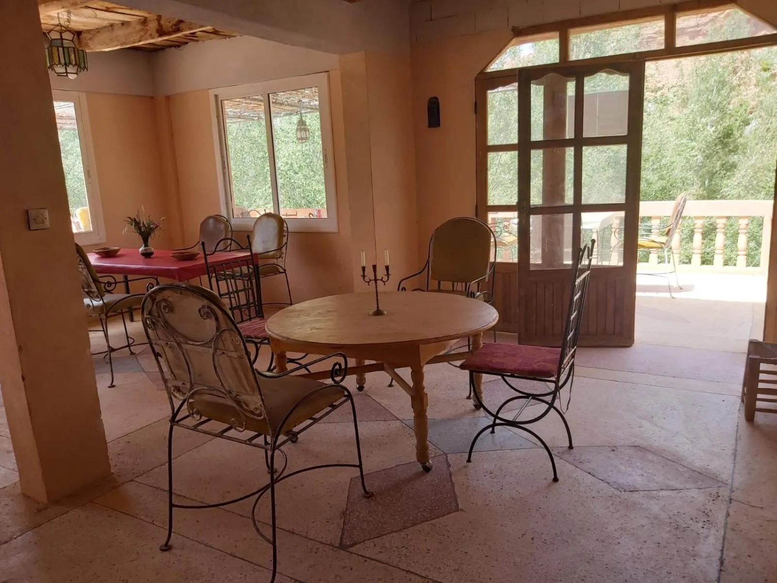 Patio in kasbah Ait arbi