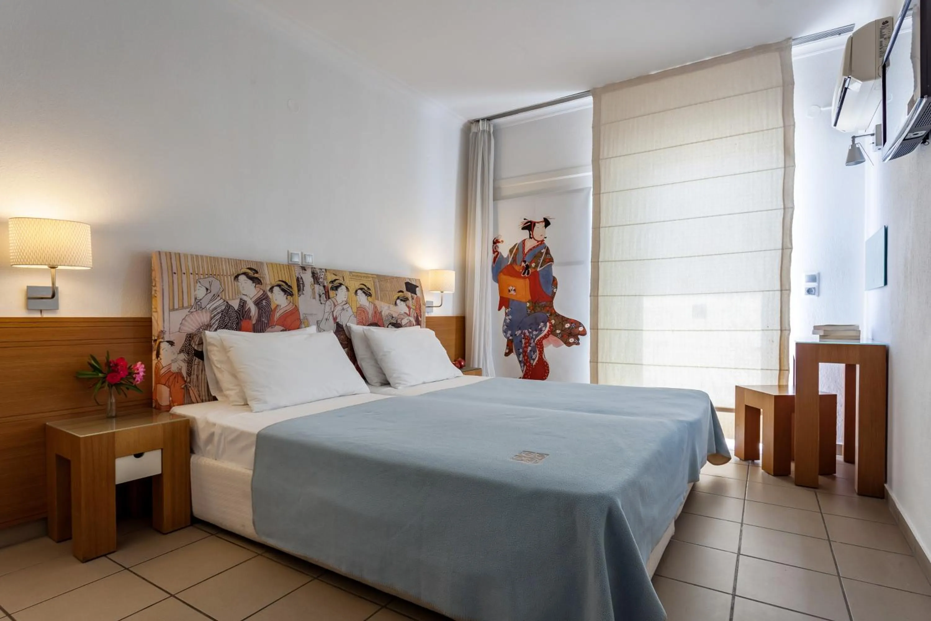 Bedroom, Bed in Hotel Akti