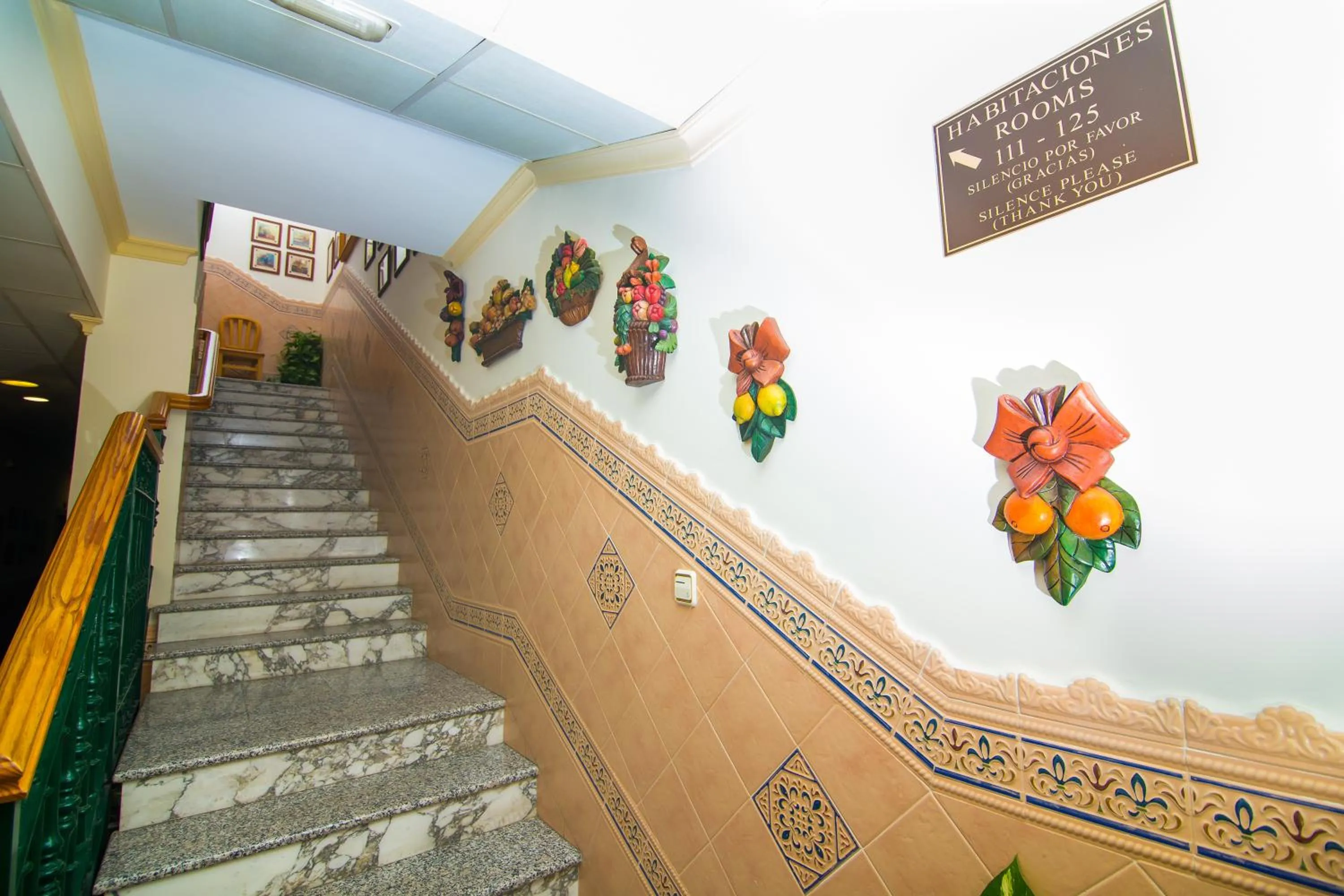 Decorative detail in Hostal Los Corchos