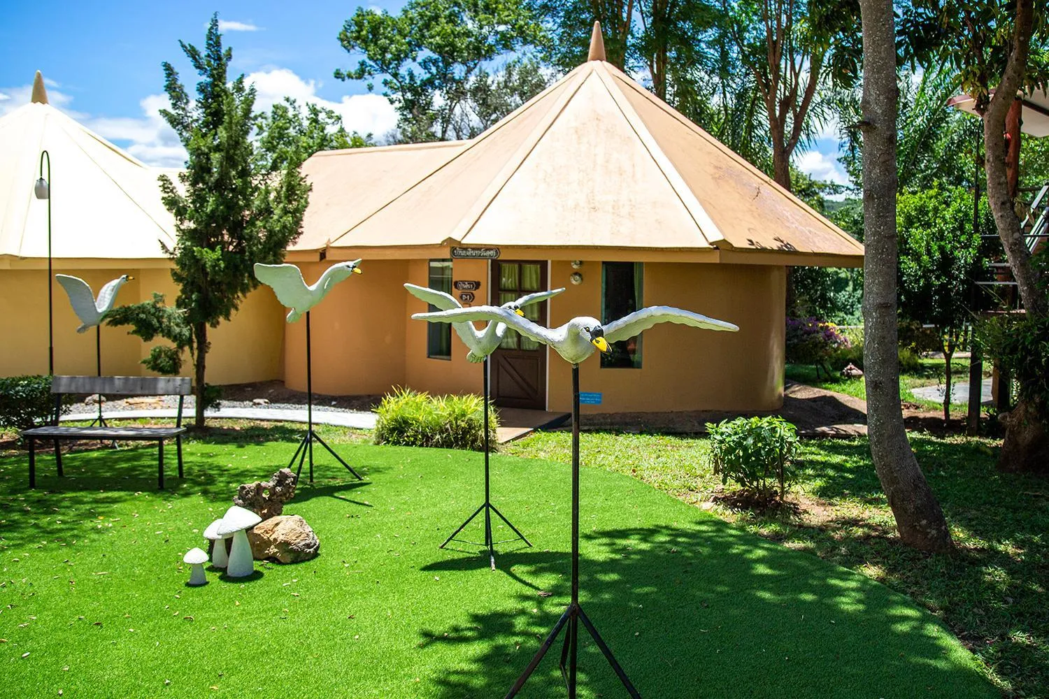 Garden view in Yoko River Kwai Resort