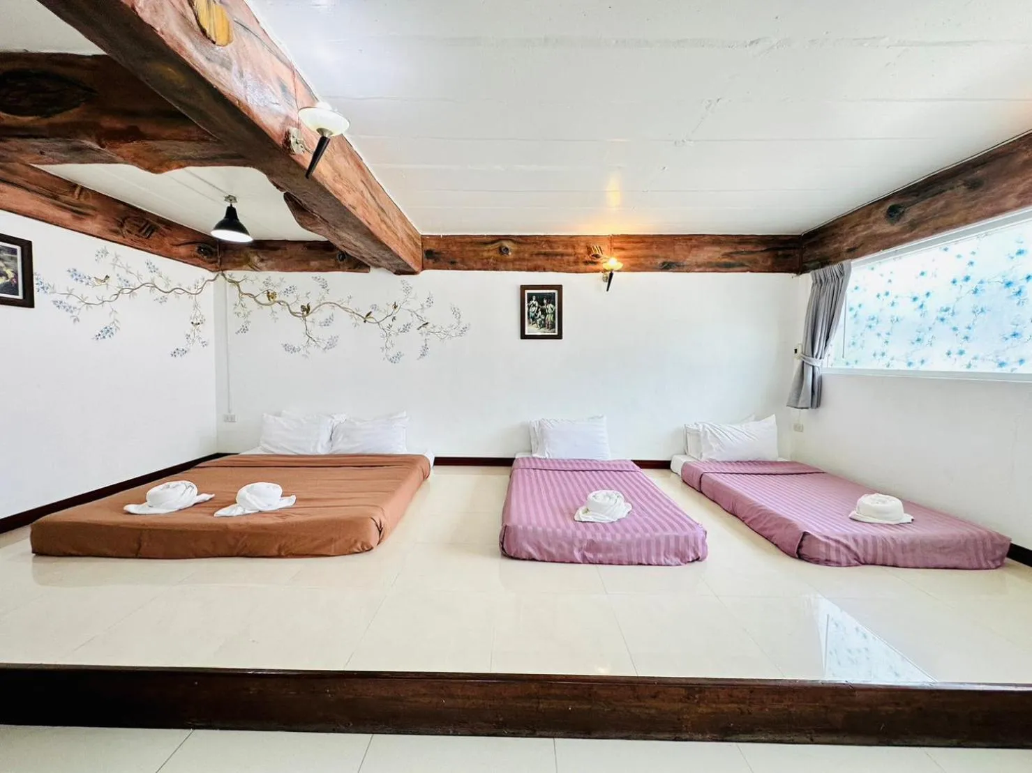 Photo of the whole room, Bed in Yoko River Kwai Resort