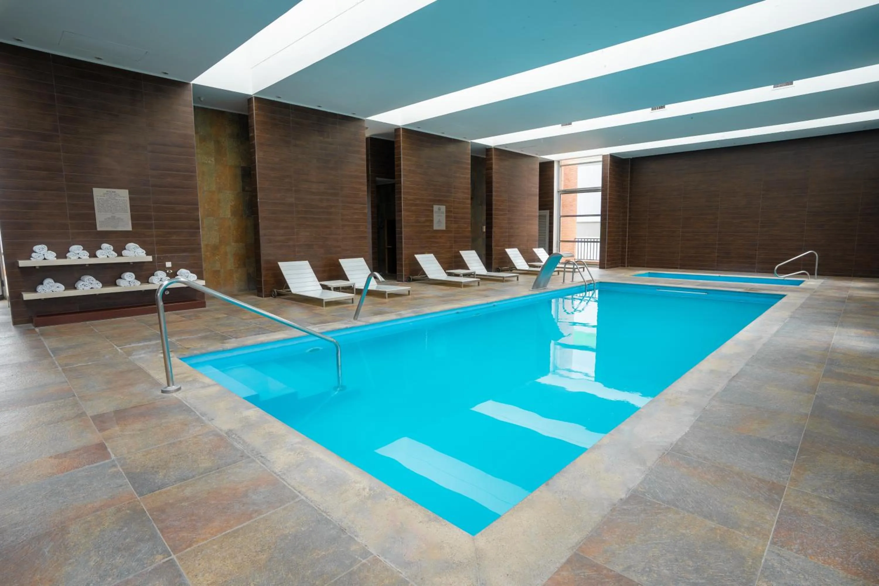 Pool view in Hilton Garden Inn Santiago Airport