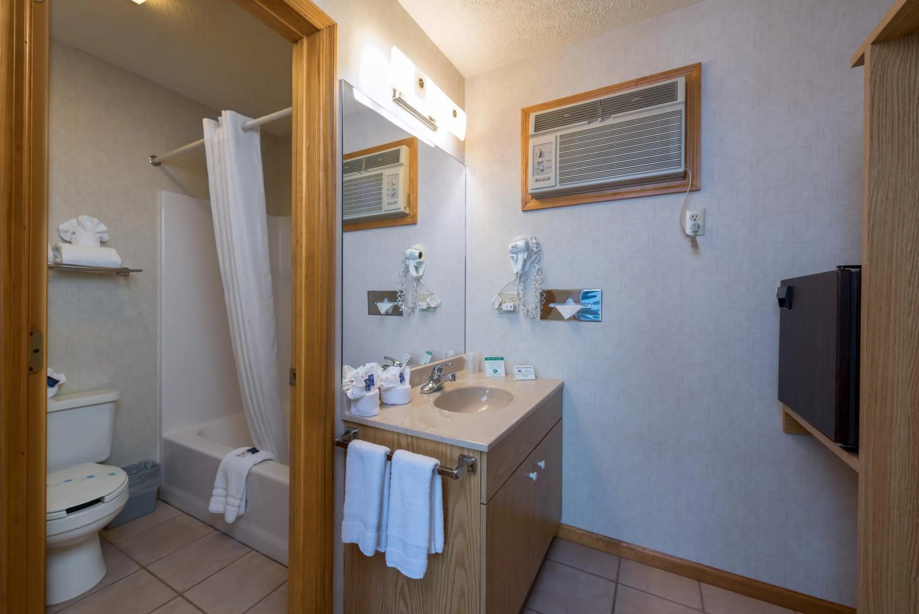 Shower in Americas Best Value Inn & Suites Lake George