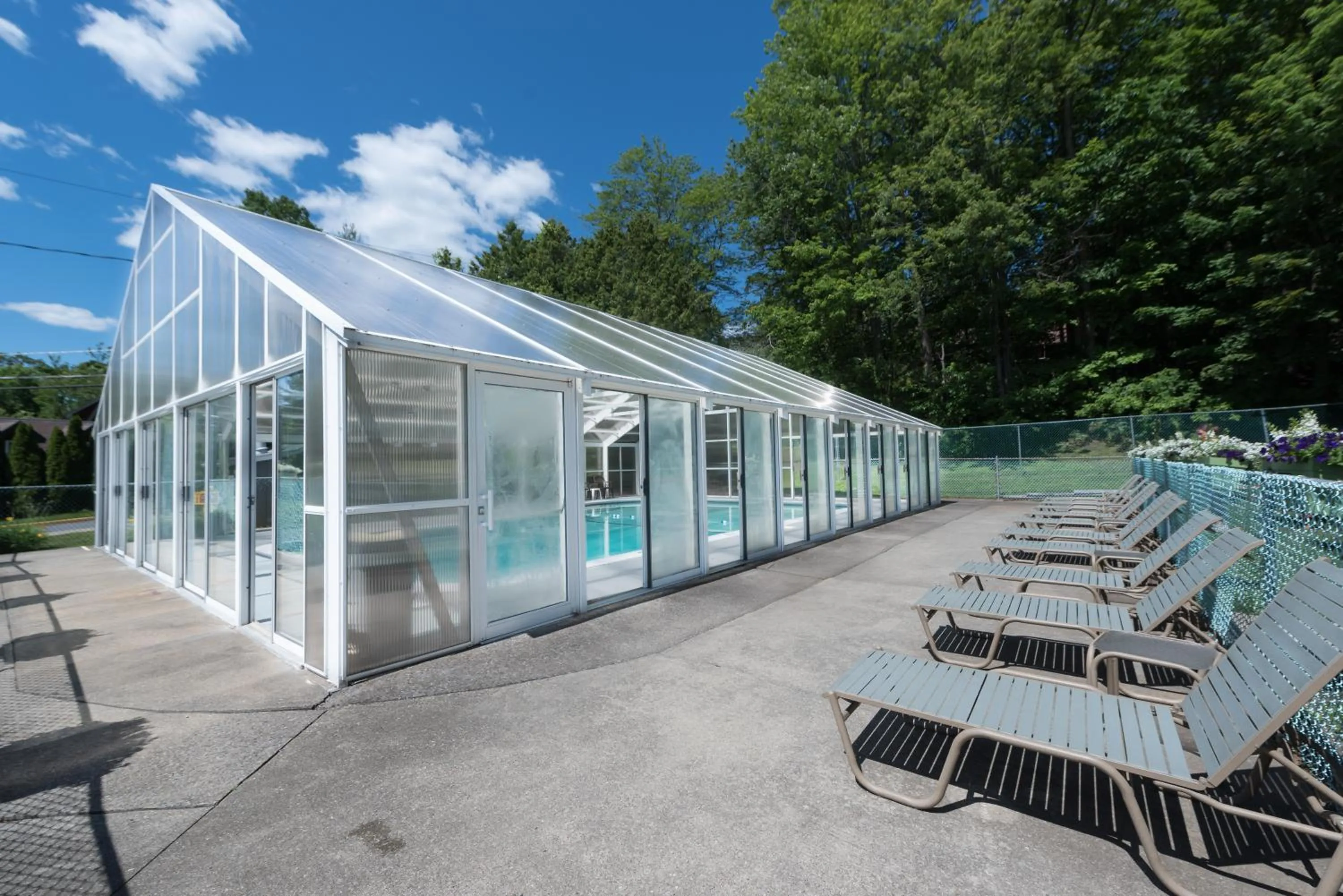 Pool view in Americas Best Value Inn & Suites Lake George